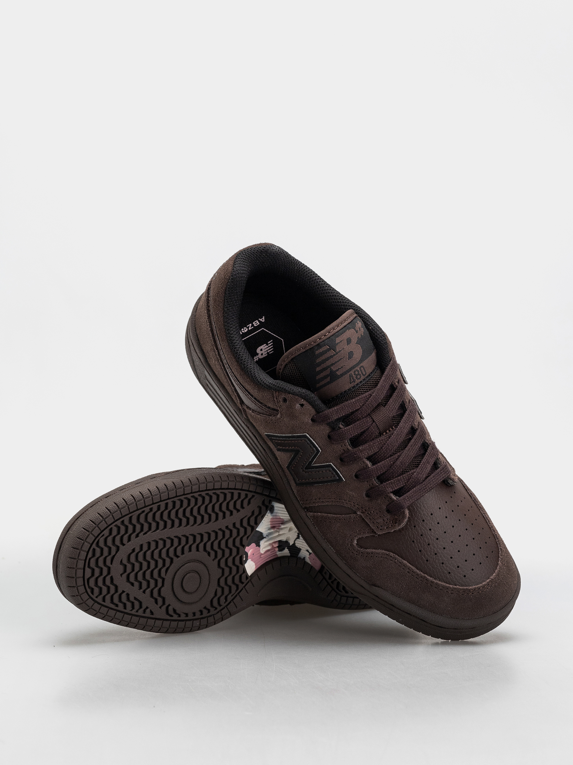 Pantofi New Balance 480 - maro (chocolate brown/chocolate brown)