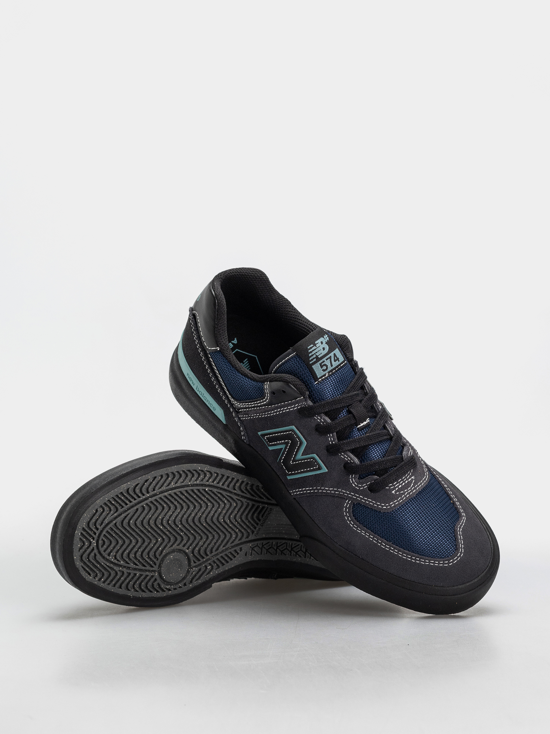 Pantofi New Balance 574 (faded black/faded teal)