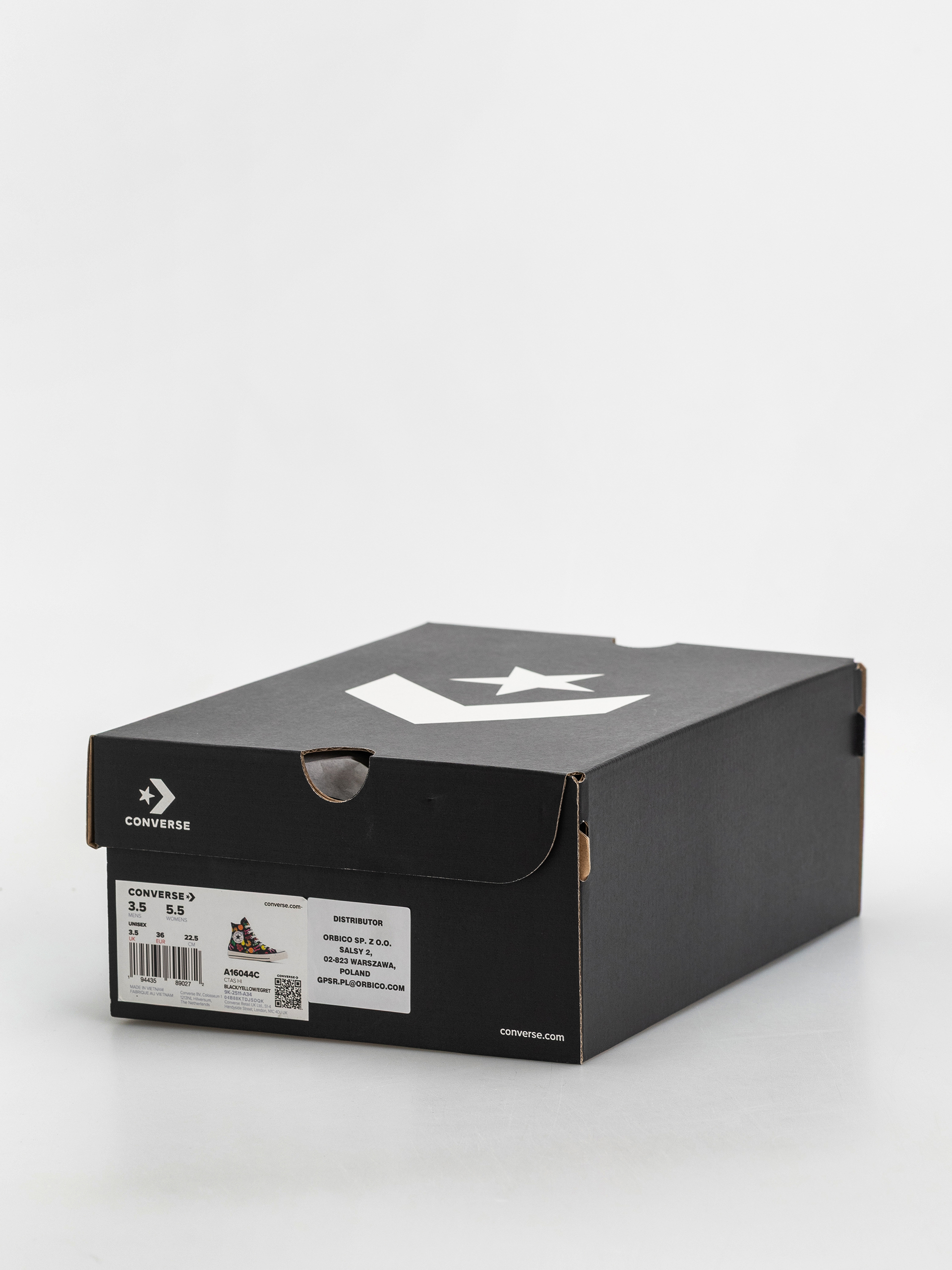 Teniși Converse Chuck Taylor All Star Hi (black/yellow/egret)