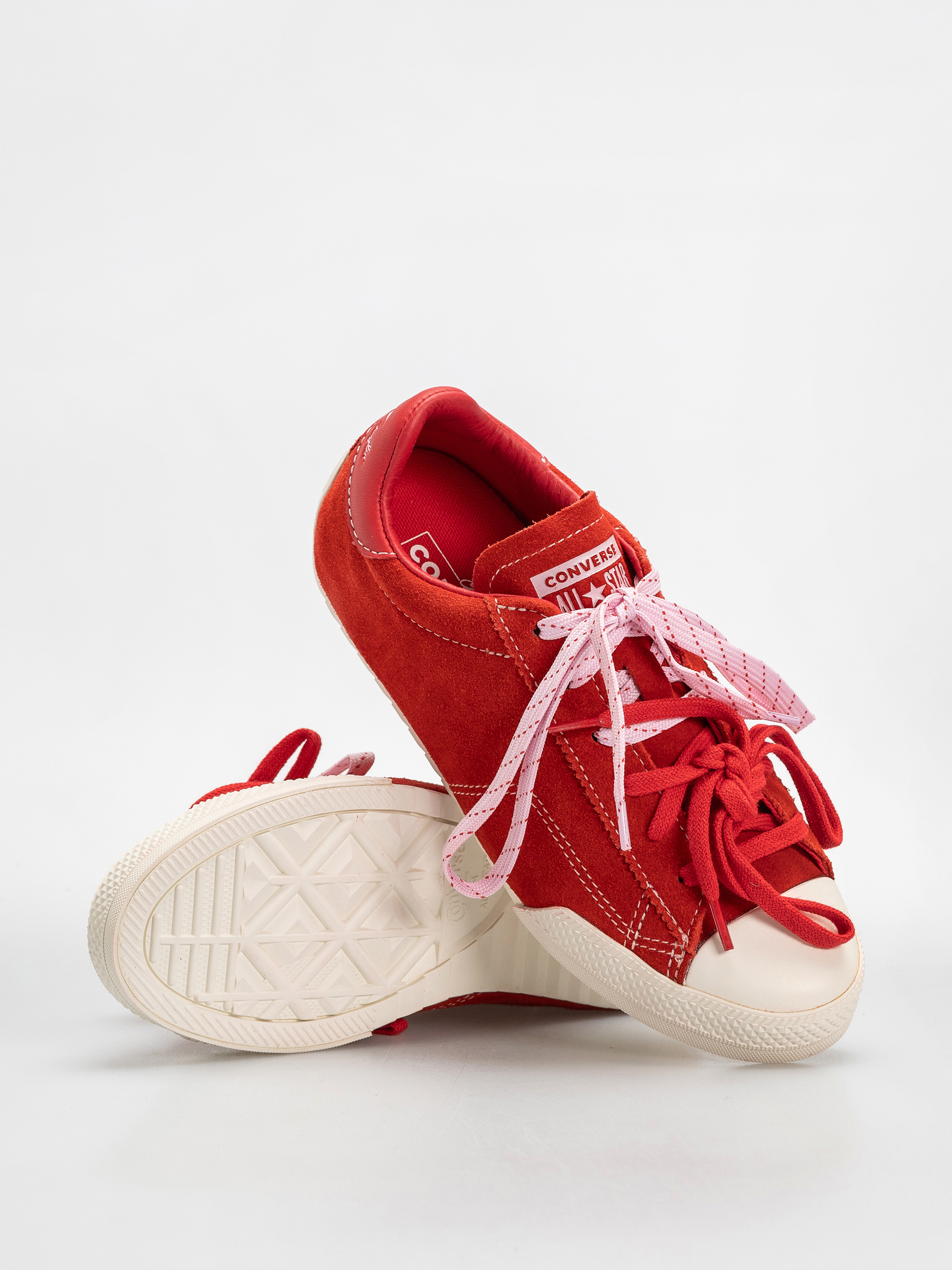 Teniși Converse Chuck Taylor Lo Ox (red/new found bloom/egret)