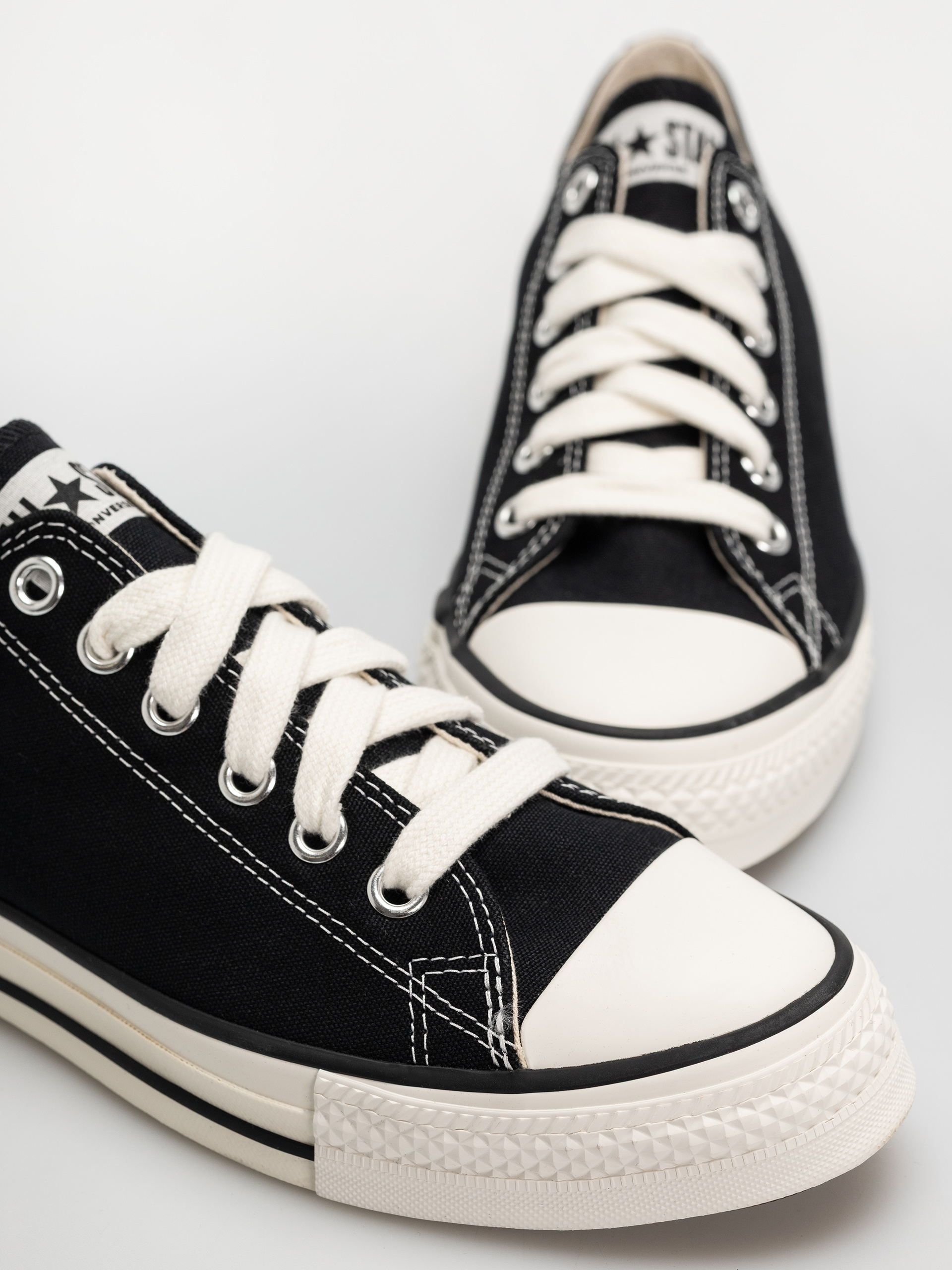 Teniși Converse Chuck Taylor Throwback Ox (black/vintage white)