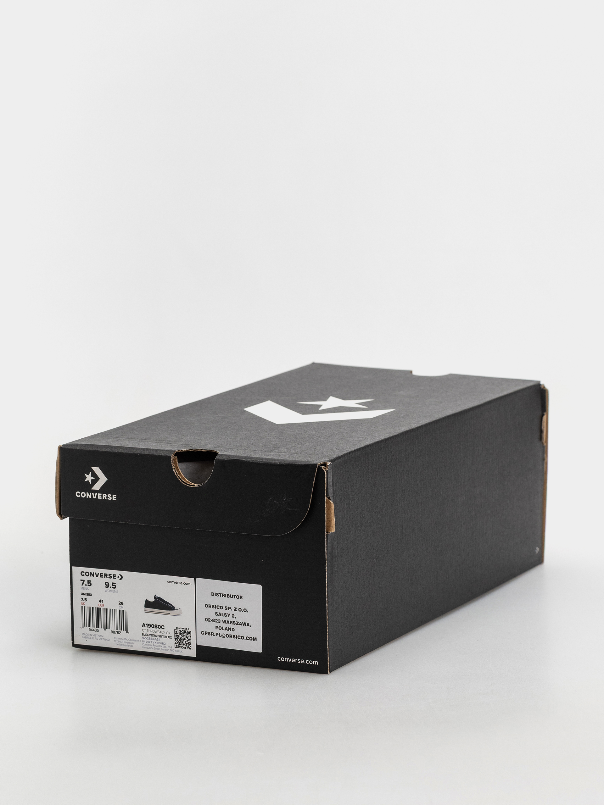 Teniși Converse Chuck Taylor Throwback Ox (black/vintage white)