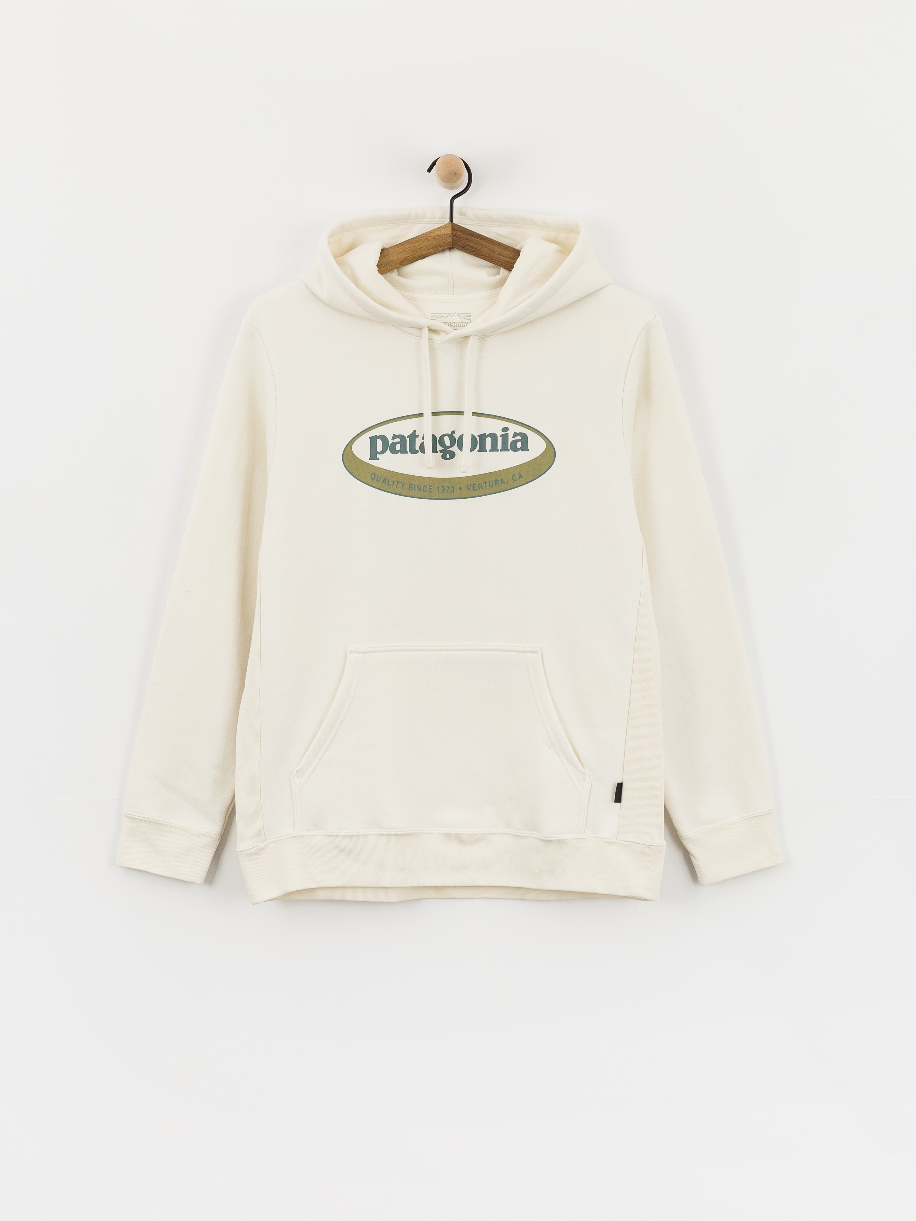 Hanorac cu glugă Patagonia 95 Oval Logo Uprisal HD (birch white)