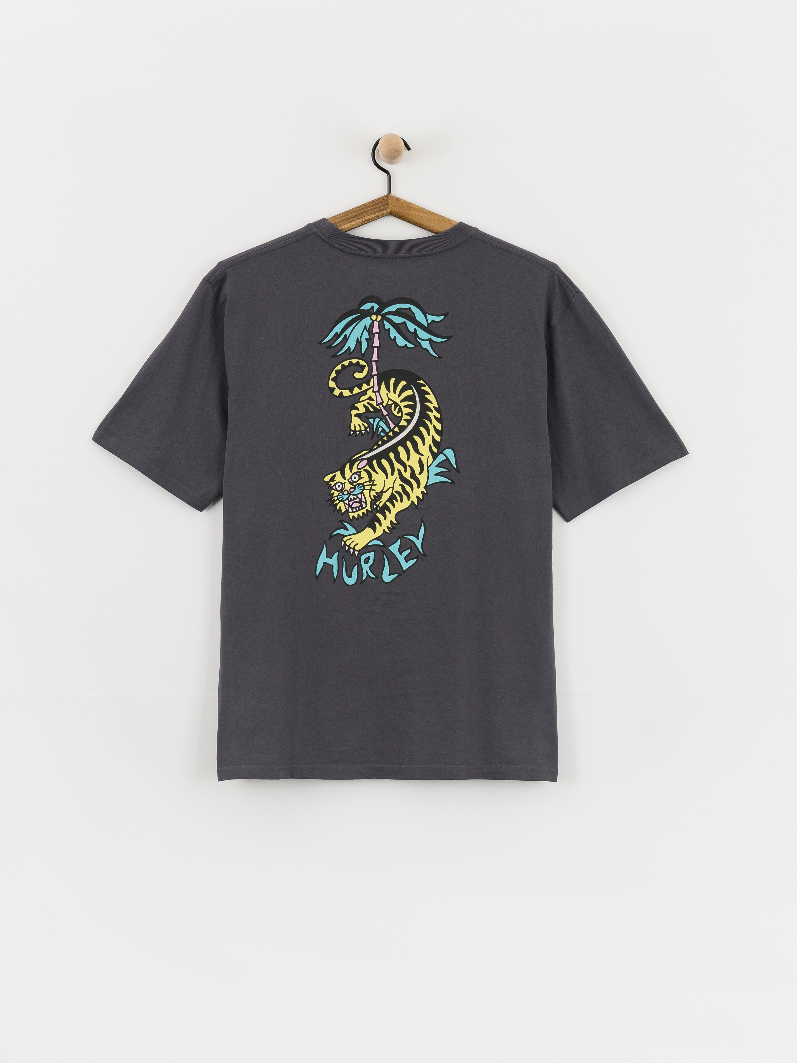 Tricou Hurley Etam Tiger (dark stone grey)