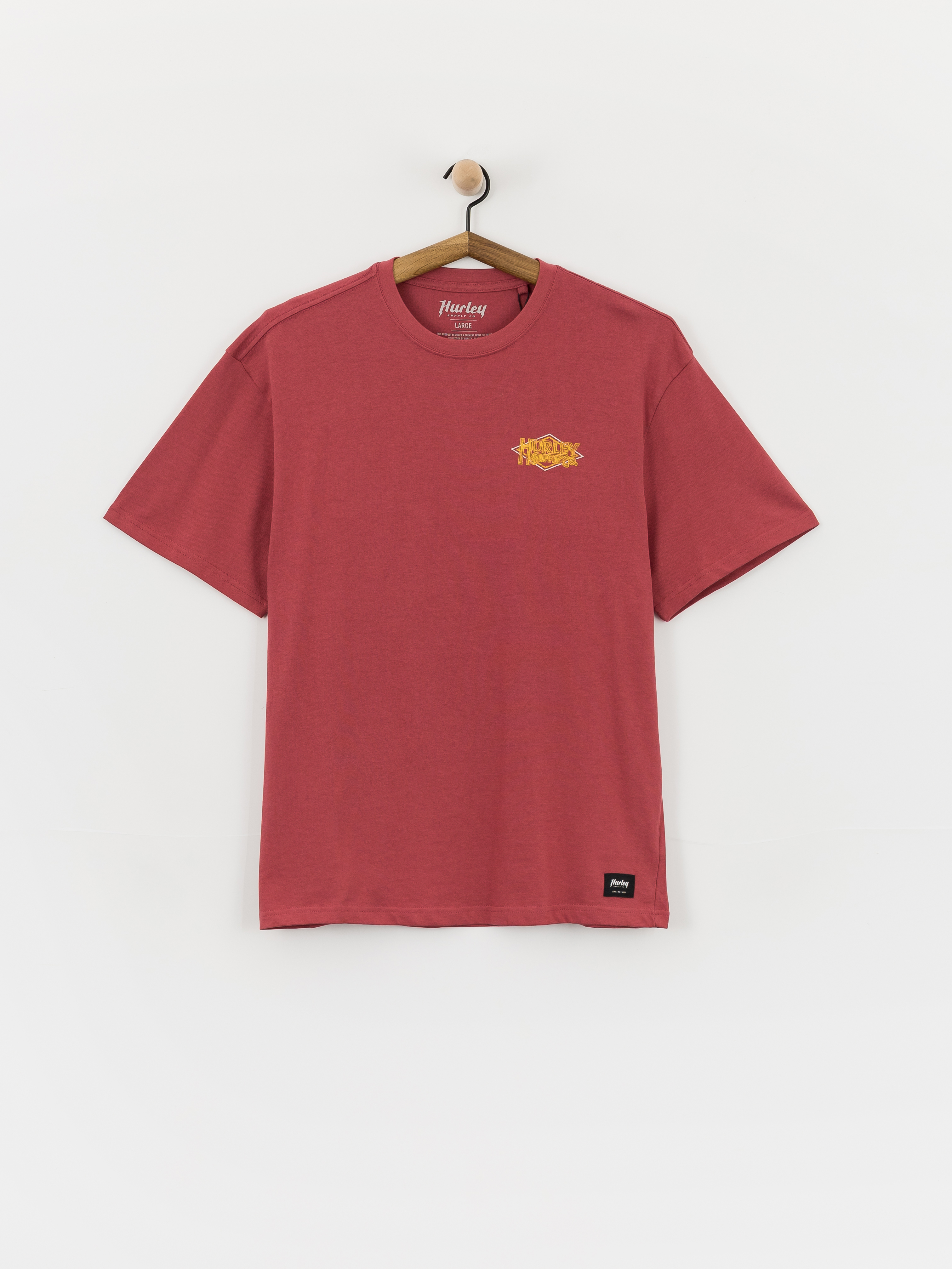 Tricou Hurley Fly (cherry crimson)