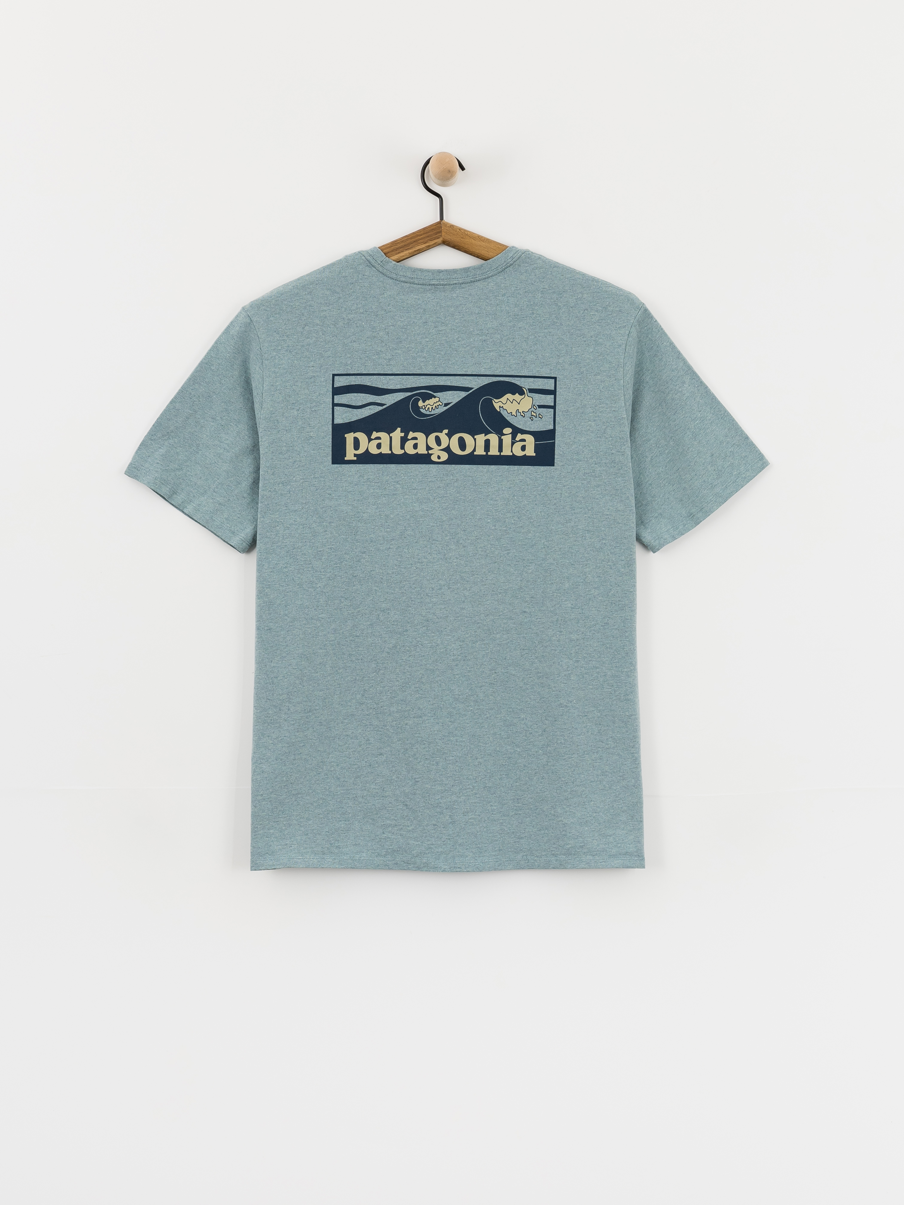 Tricou Patagonia Boardshort Logo Pocket Responsibili (blue sage)