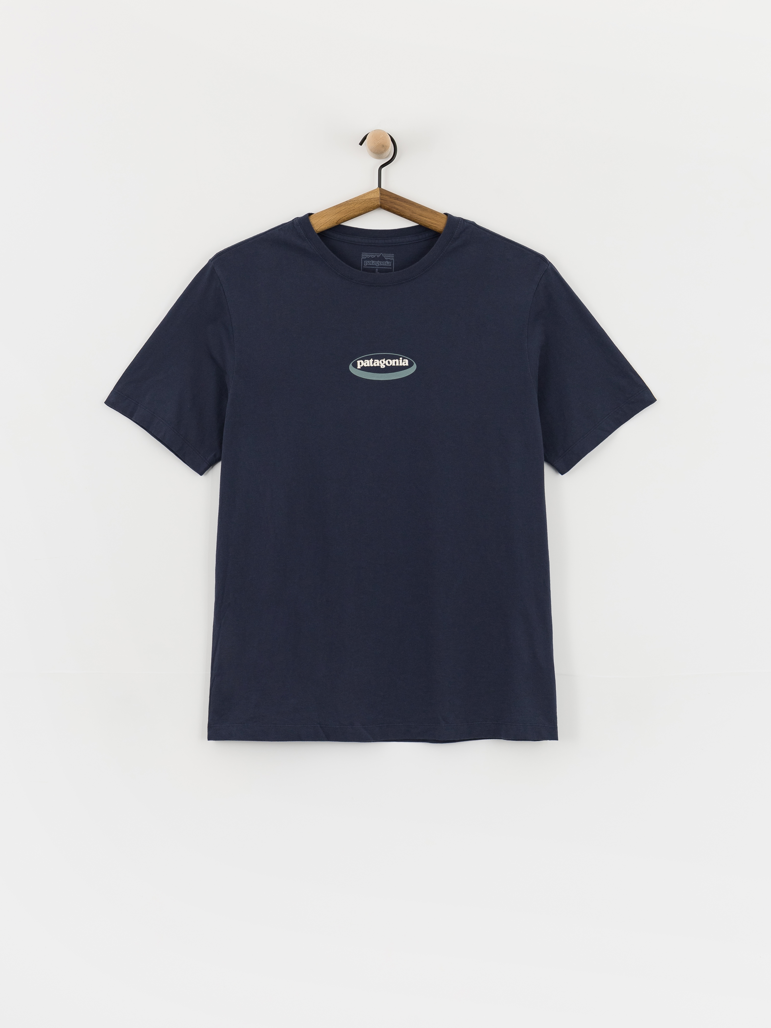 Tricou Patagonia 95 Oval Logo (new navy/kaleido)
