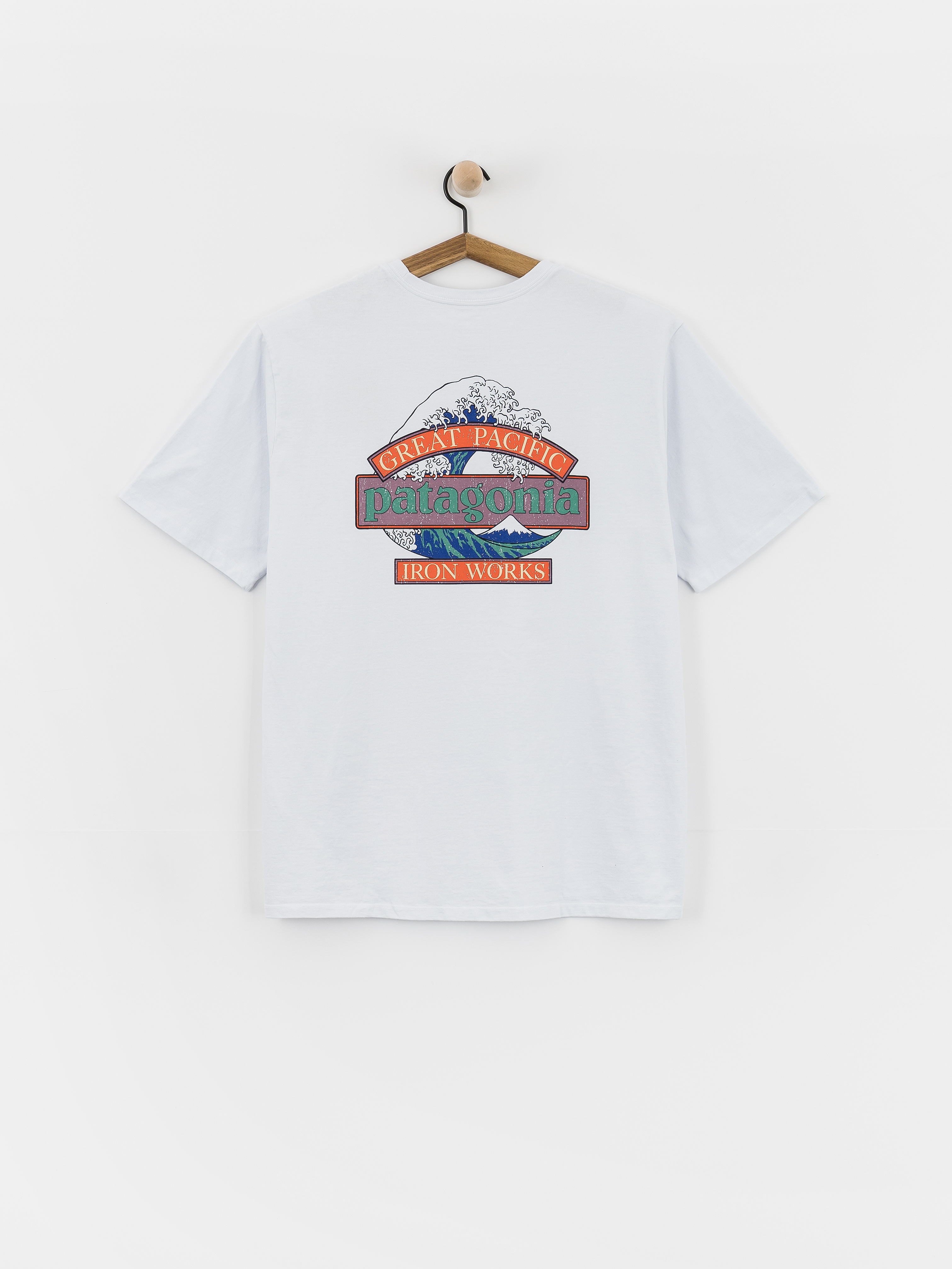 Tricou Patagonia Great Waves (white)