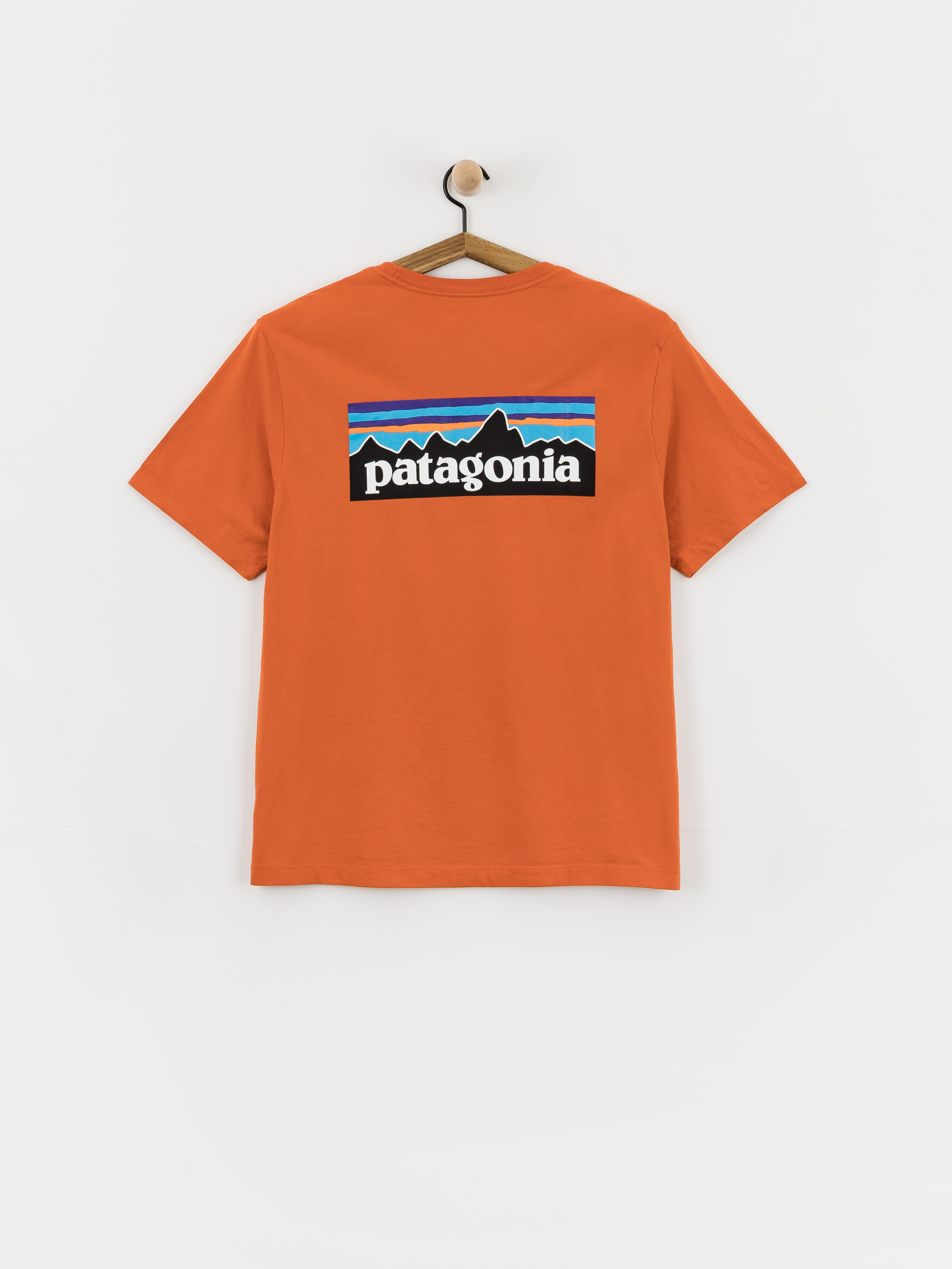 Tricou Patagonia P 6 Logo (coal orange)