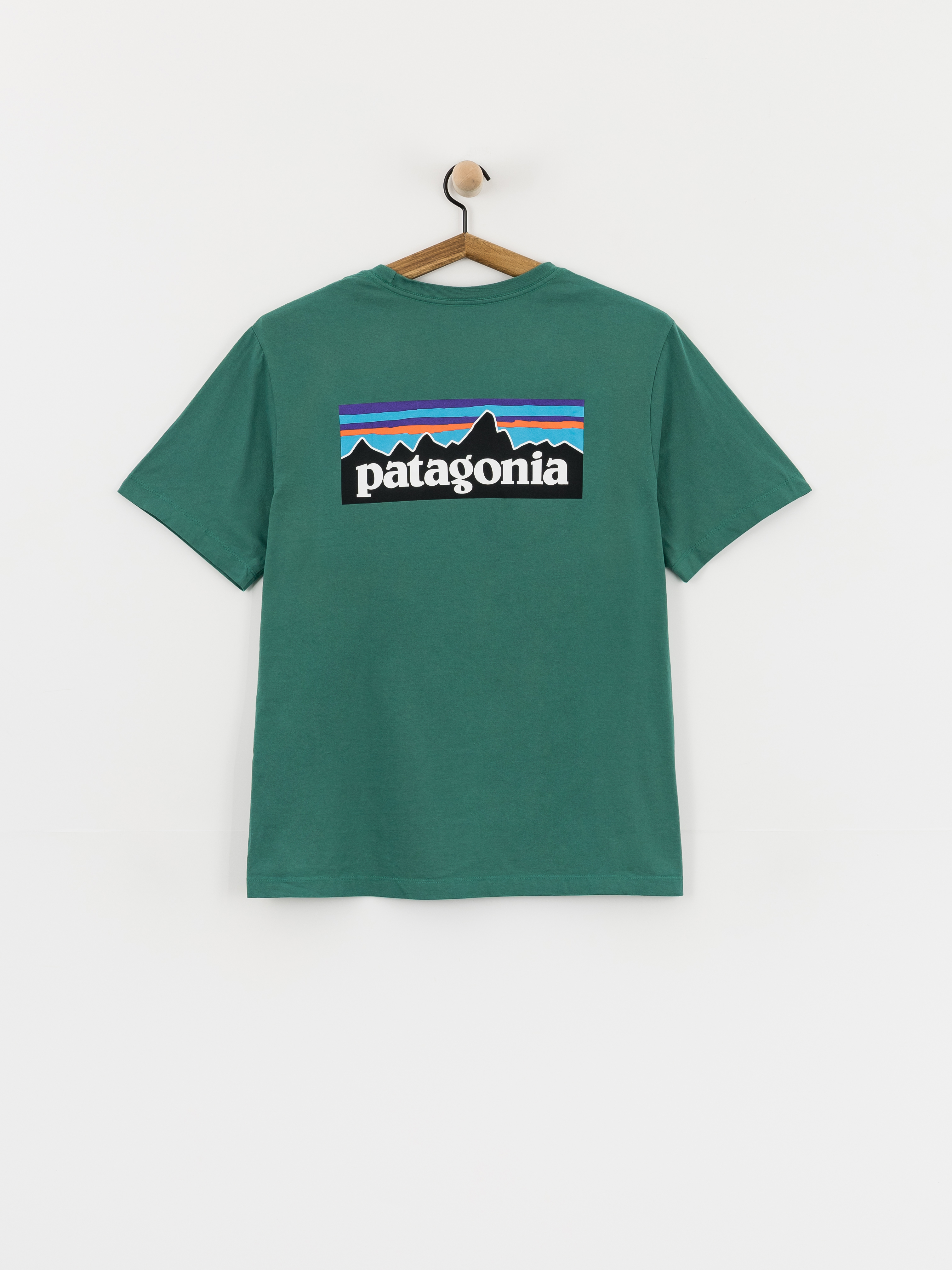 Tricou Patagonia P 6 Logo (gem green)
