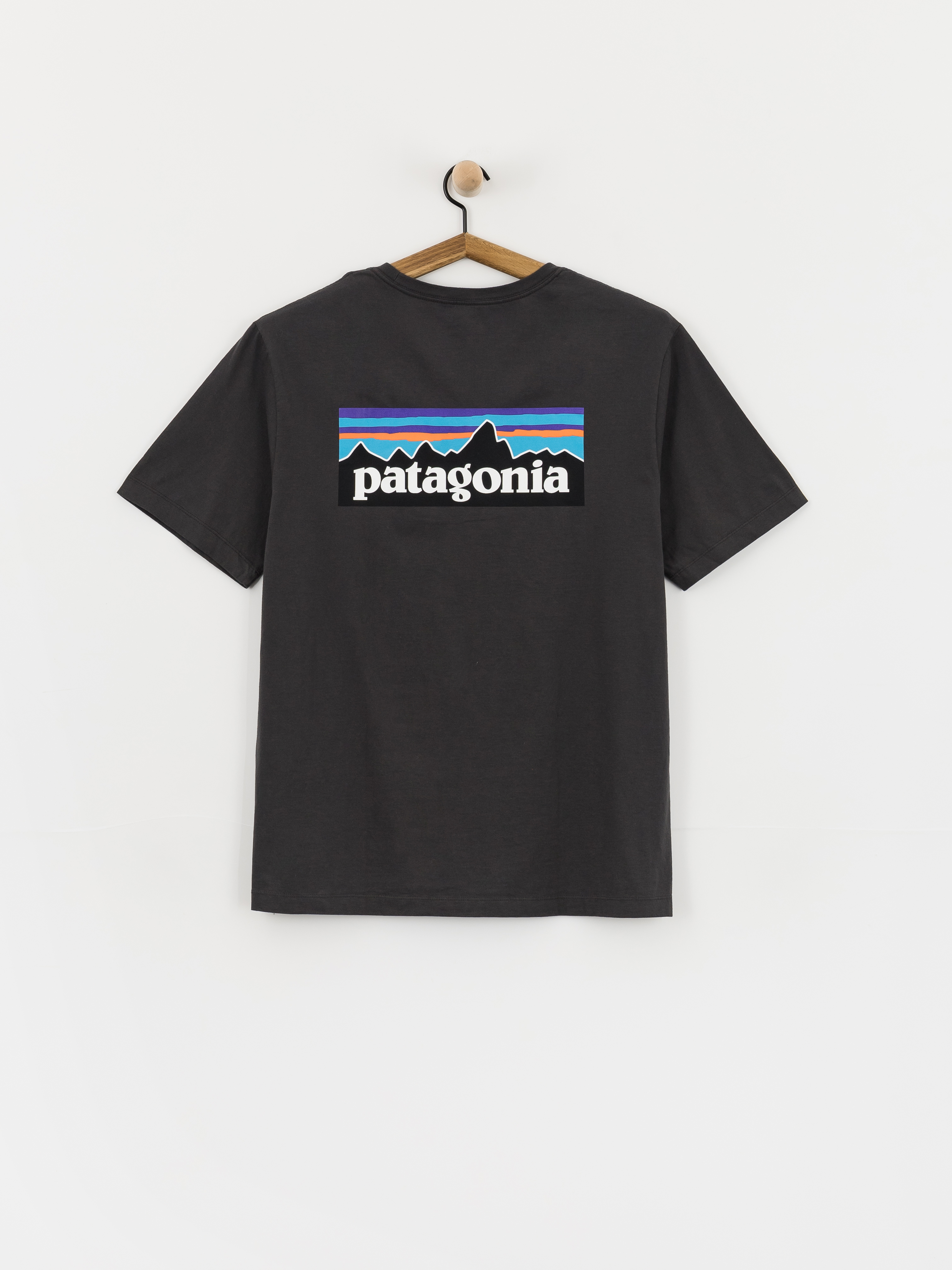 Tricou Patagonia P 6 Logo (ink black)