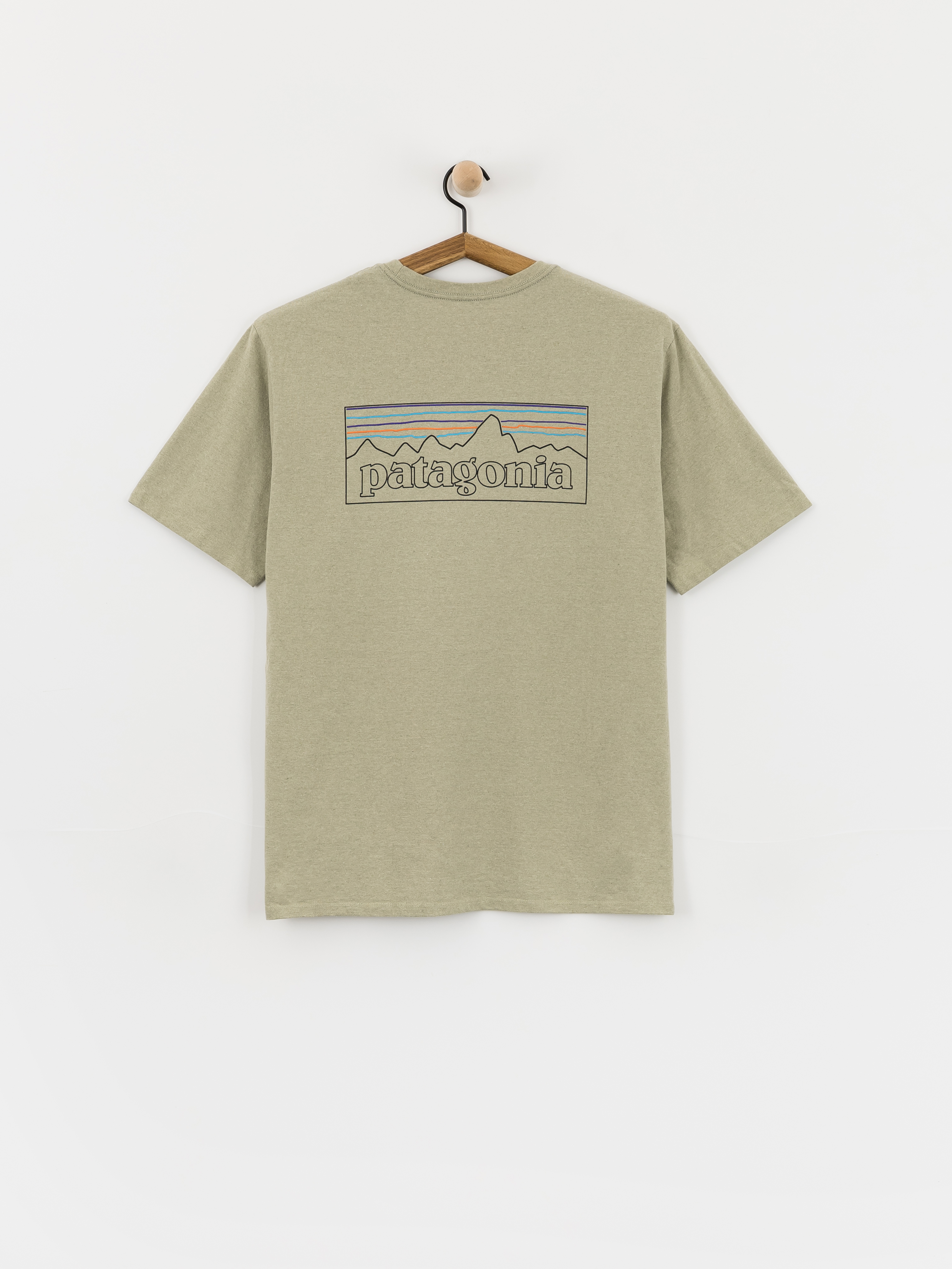Tricou Patagonia P 6 Logo Responsibili (p 6 outline/gumtree green)
