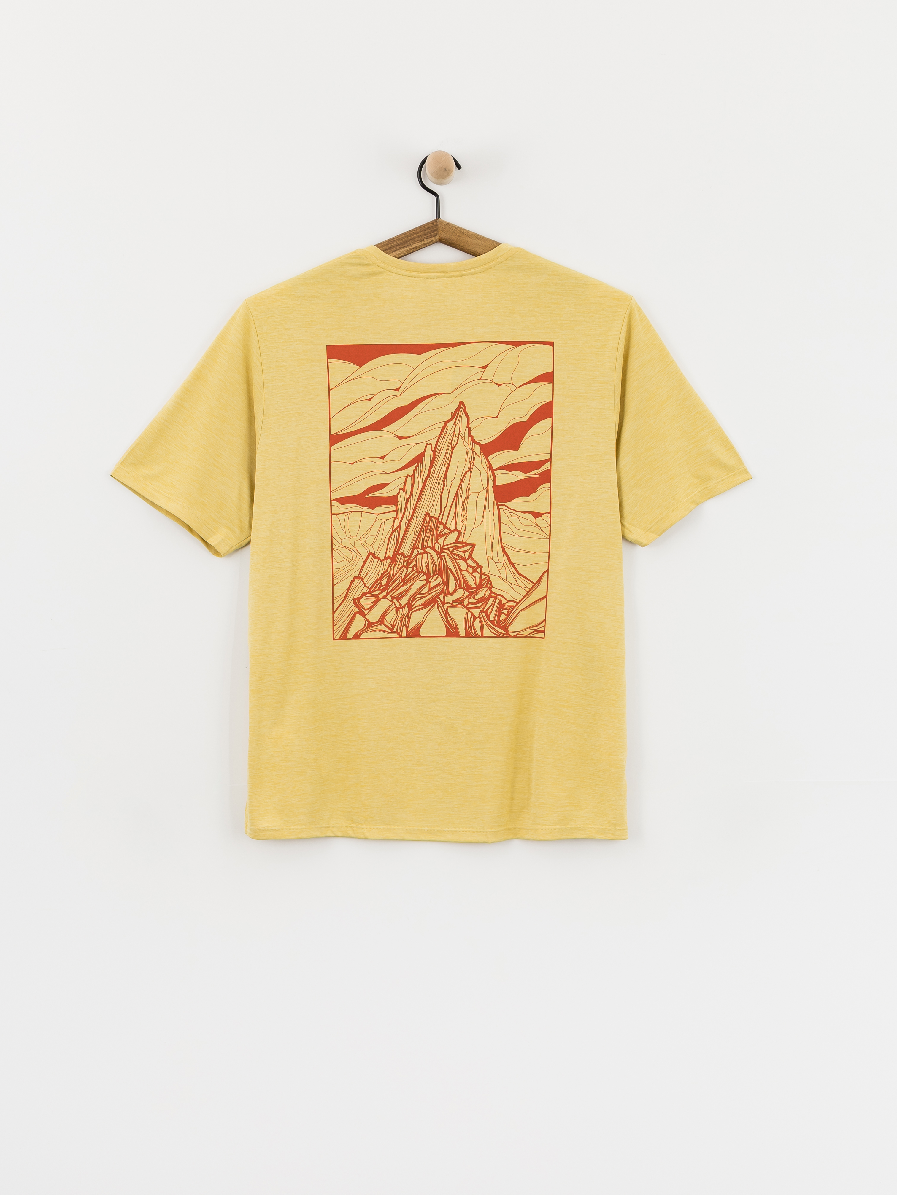Tricou Patagonia Capilene Cool Cloud Crag (limestone yellow/light limestone yellow)