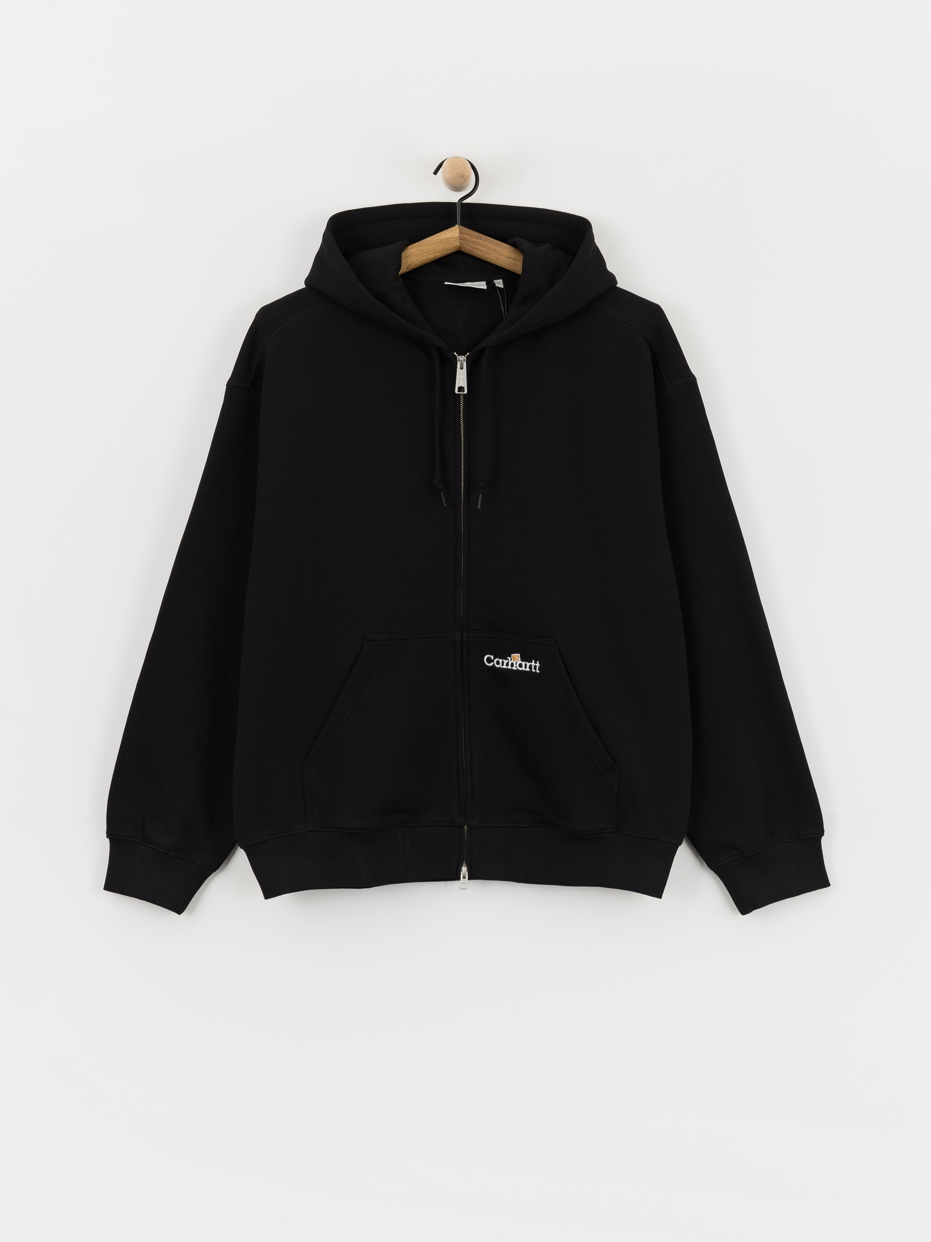 Hanorac cu glugu0103 Carhartt WIP WIP Label ZHD (black)