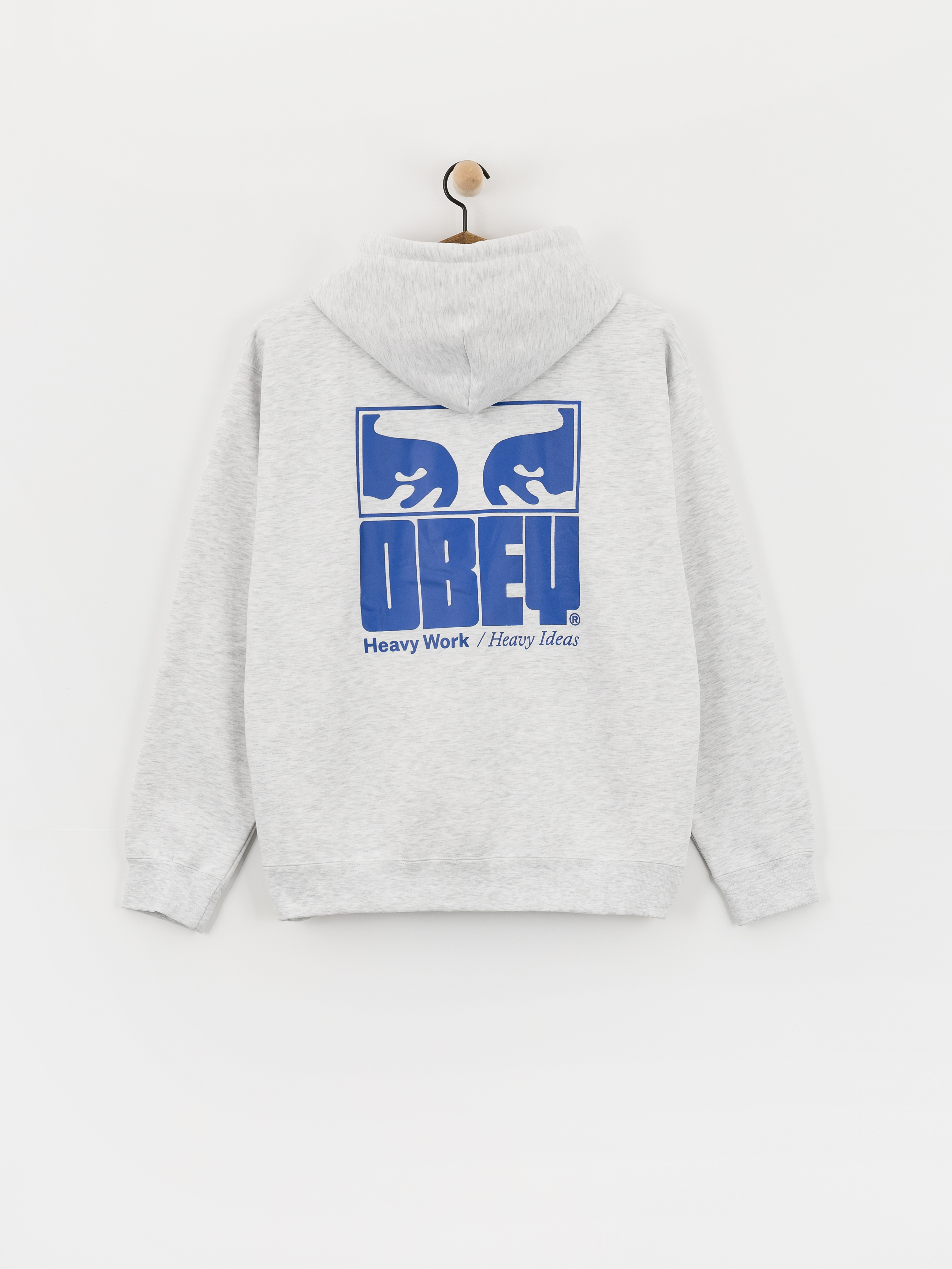 Hanorac cu glugă OBEY Heavy Ideas HD (ash grey)