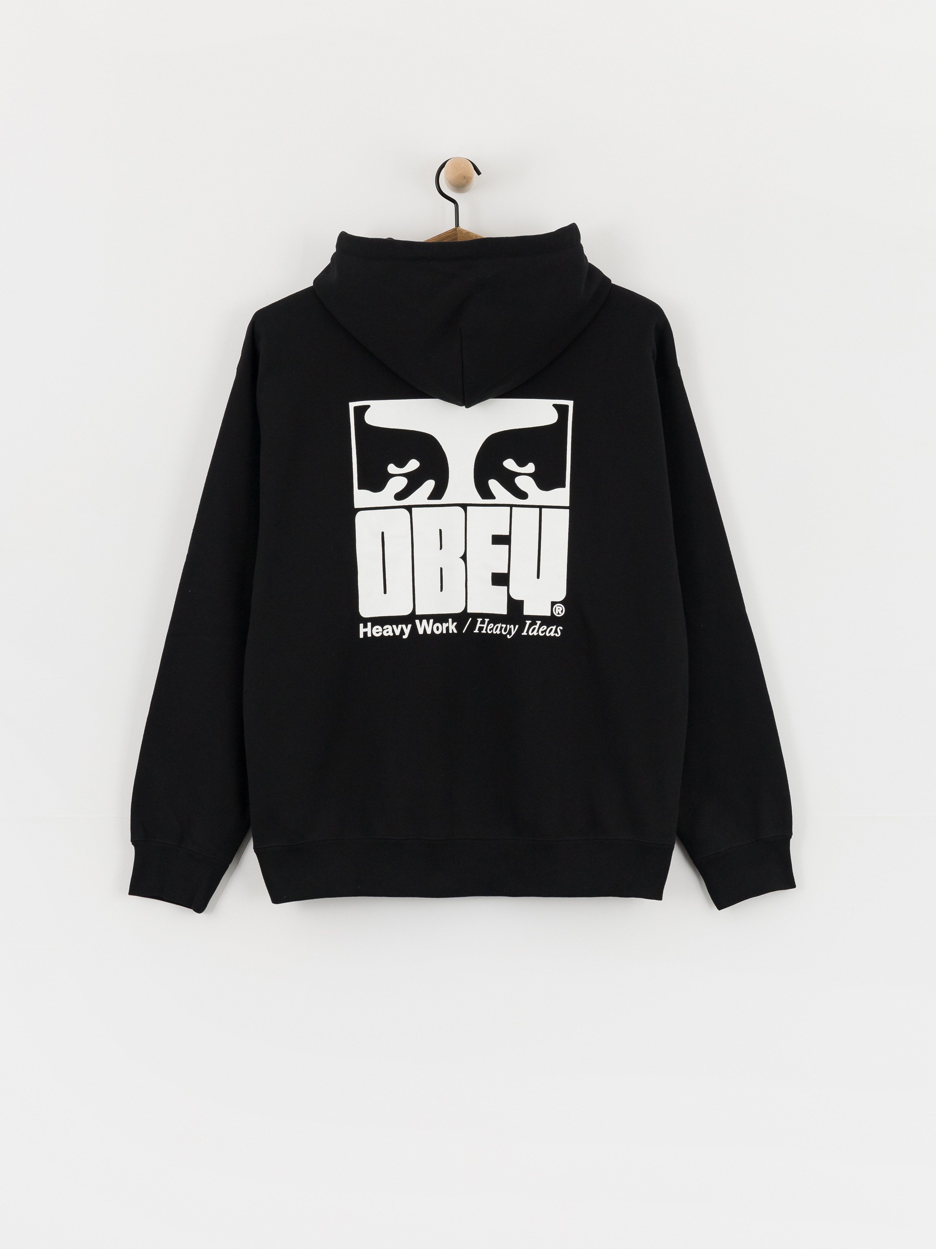 Hanorac cu glugu0103 OBEY Heavy Ideas HD (black)
