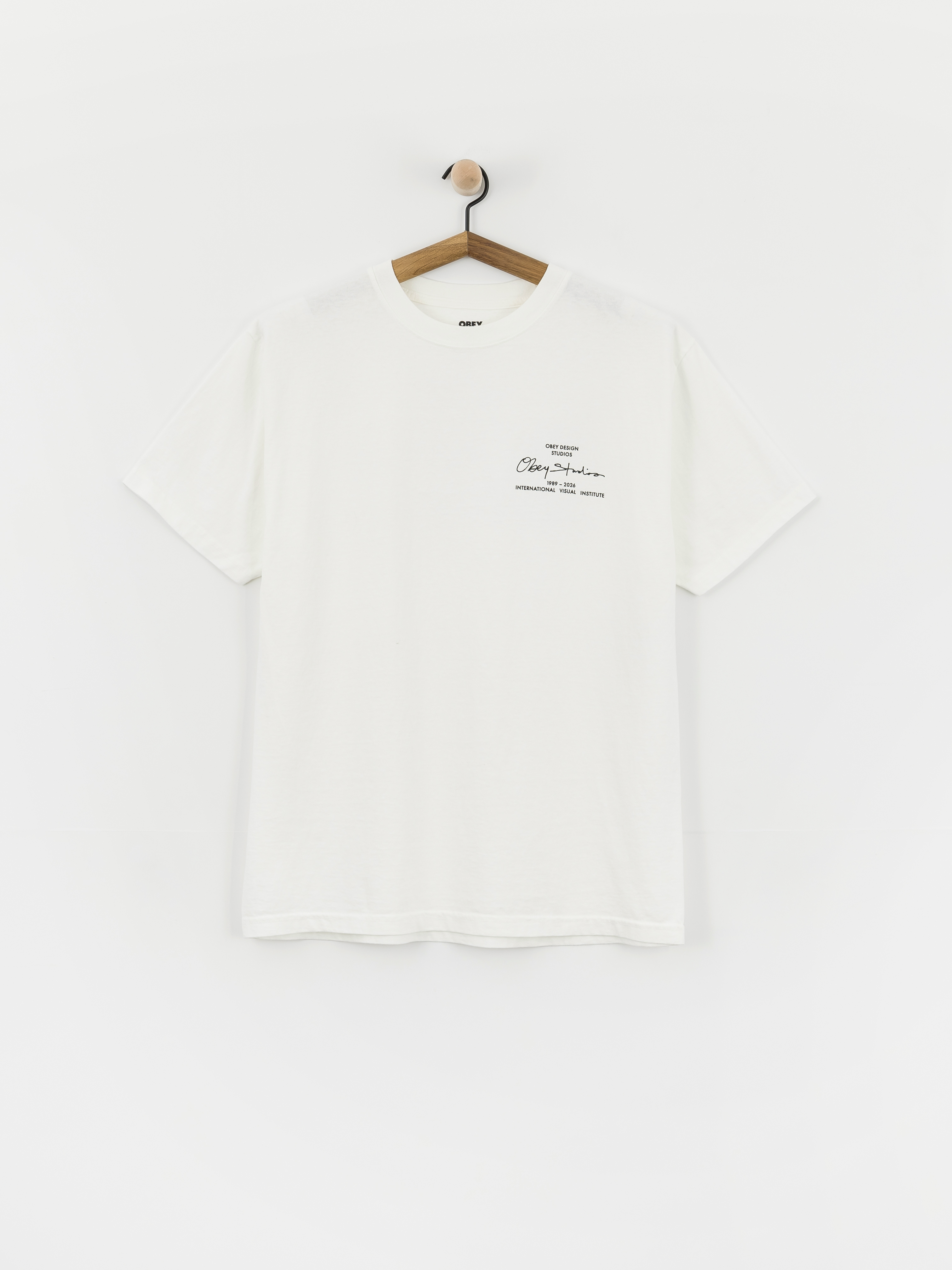 Tricou OBEY Institute (pigment vintage white)