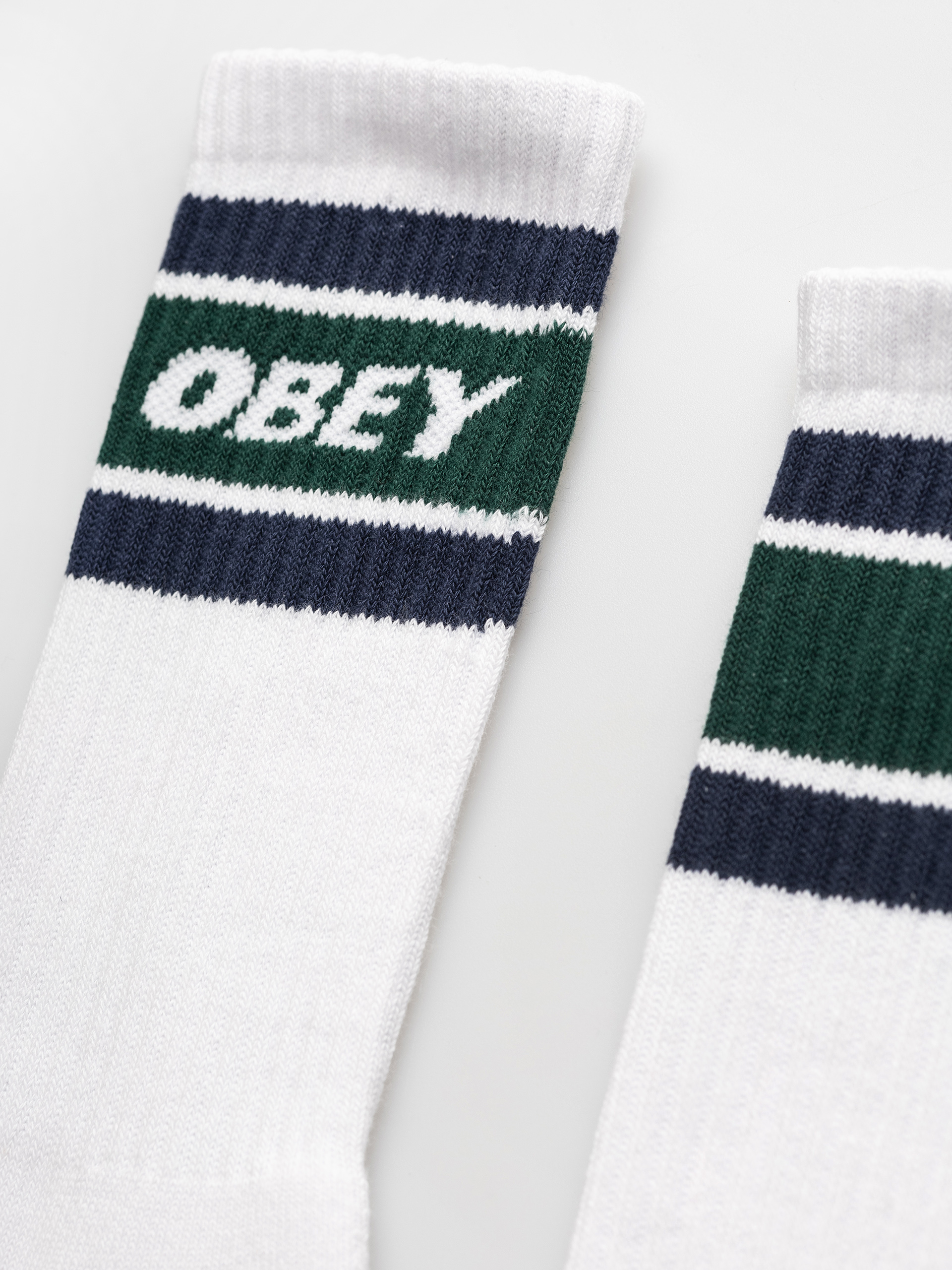 Șosete OBEY Cooper II (white/eden green)