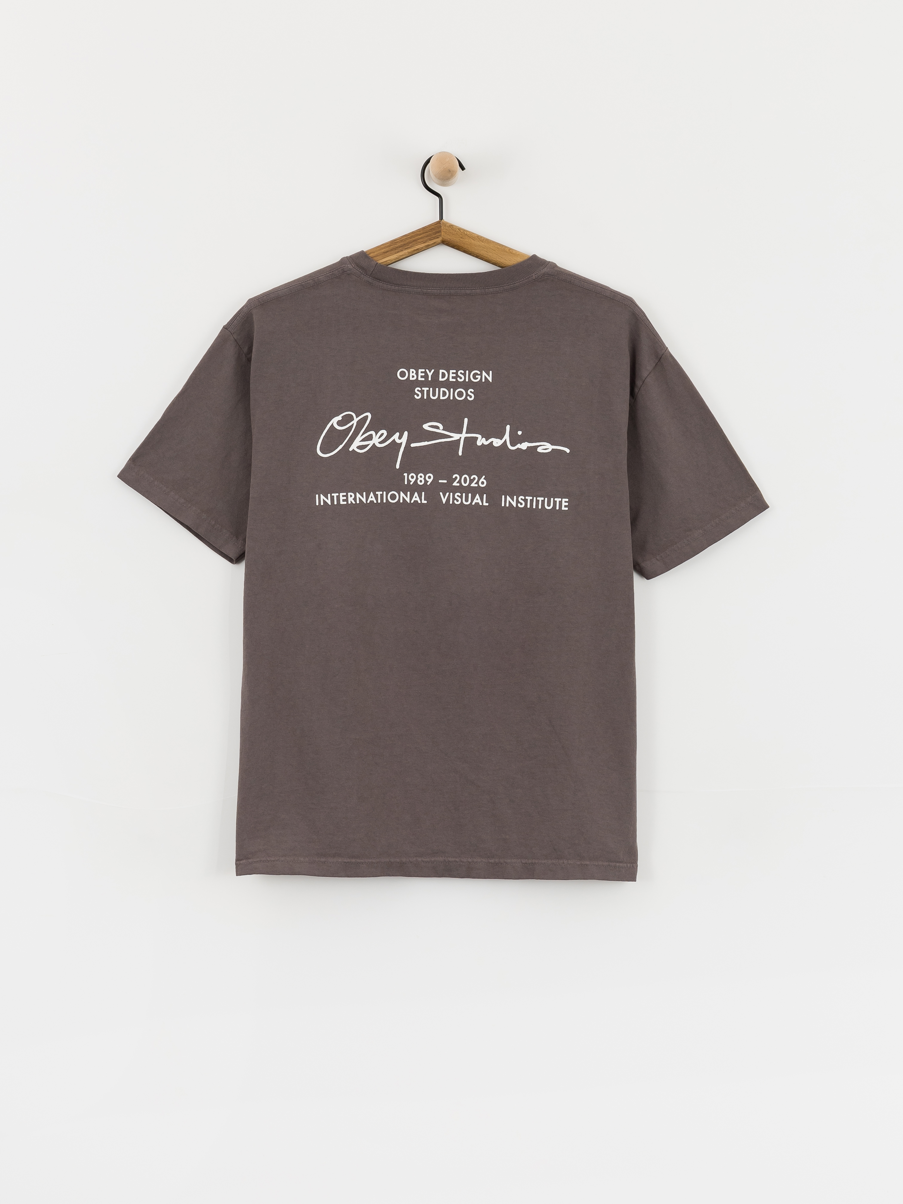 Tricou OBEY Institute (pigment dusty black)