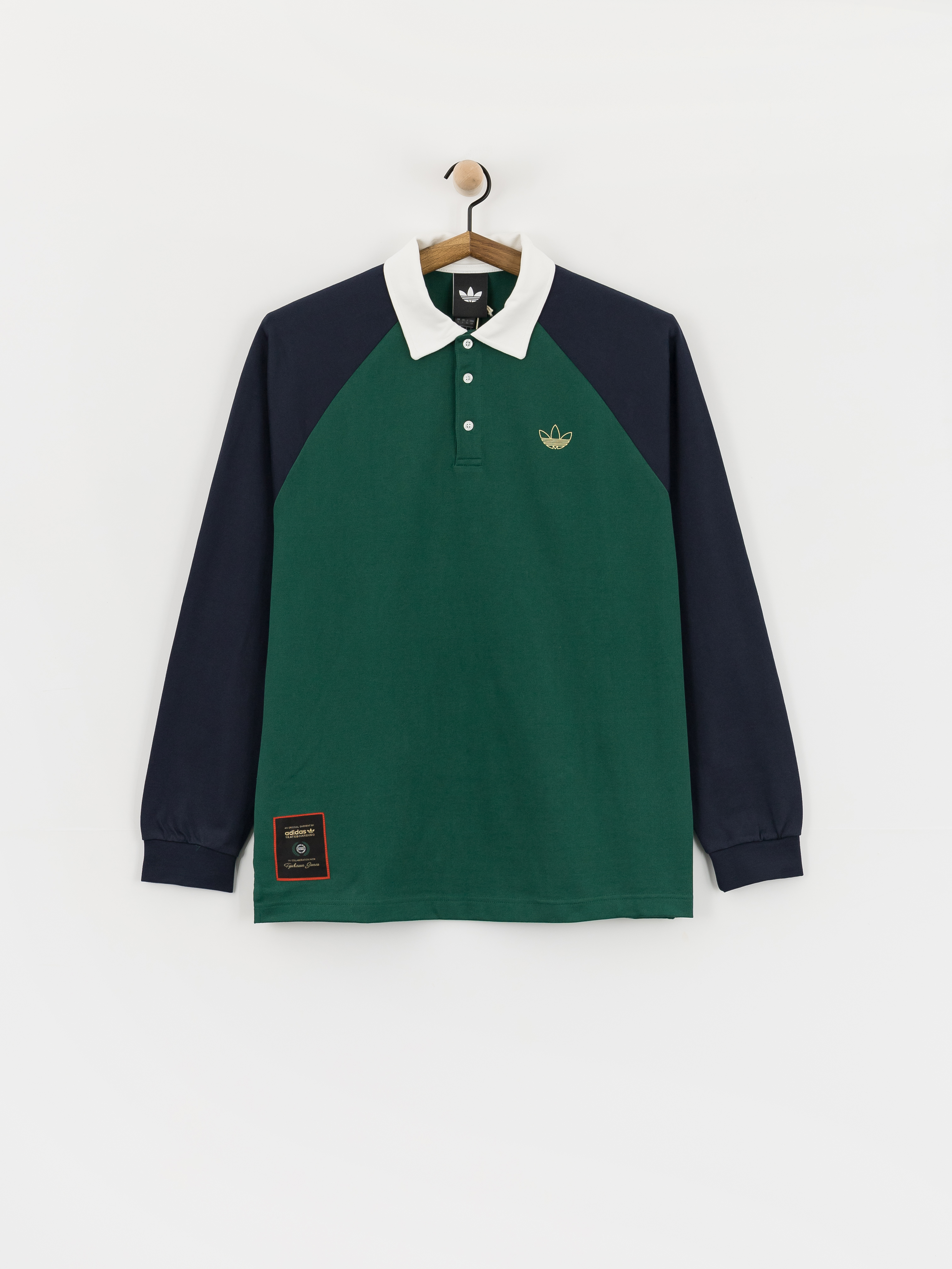 Longsleeve adidas Tyshawn Rugby (cgreen/legink)