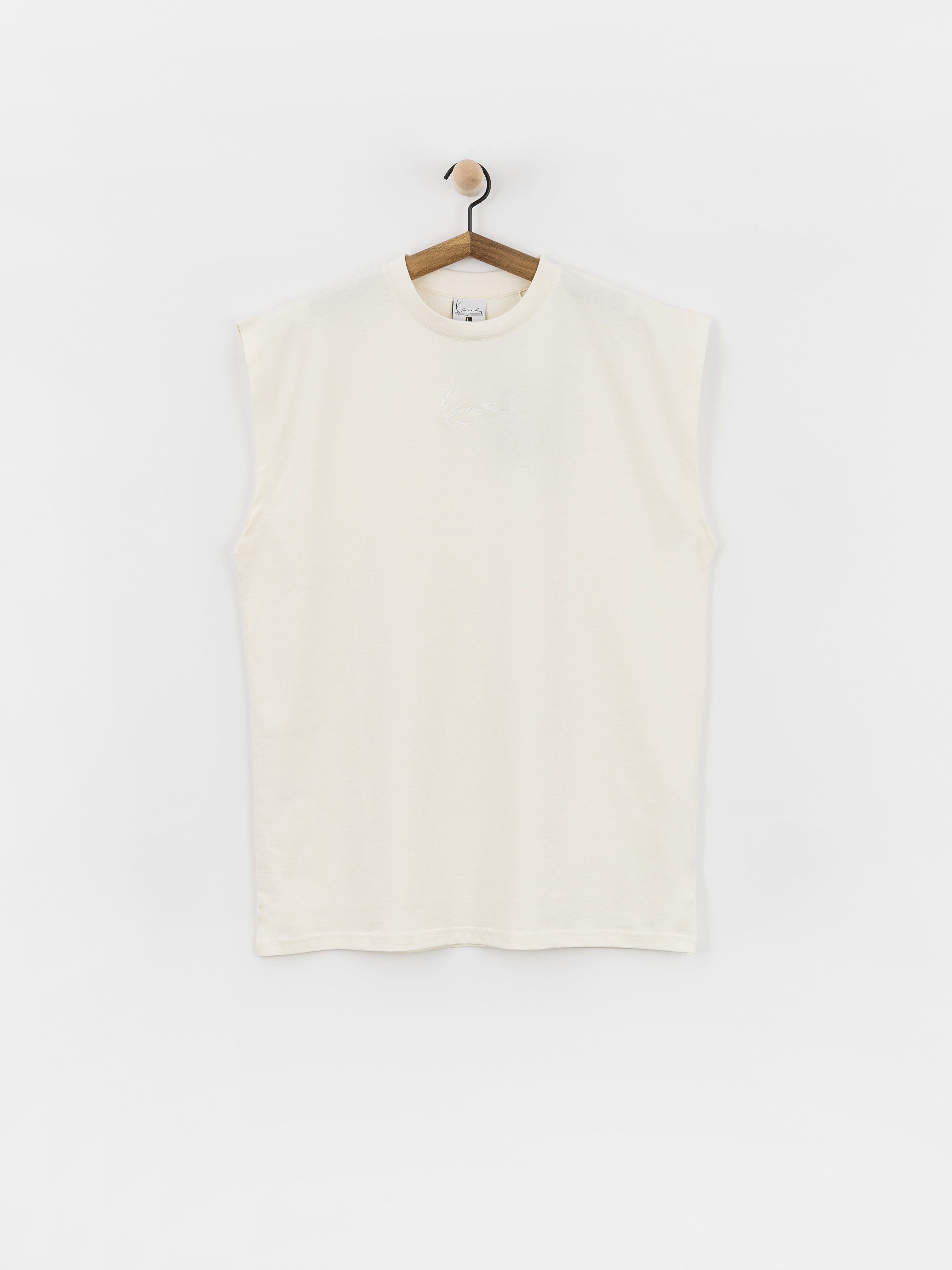 Tricou Karl Kani Small Signature Essential Sleeveless (off white)
