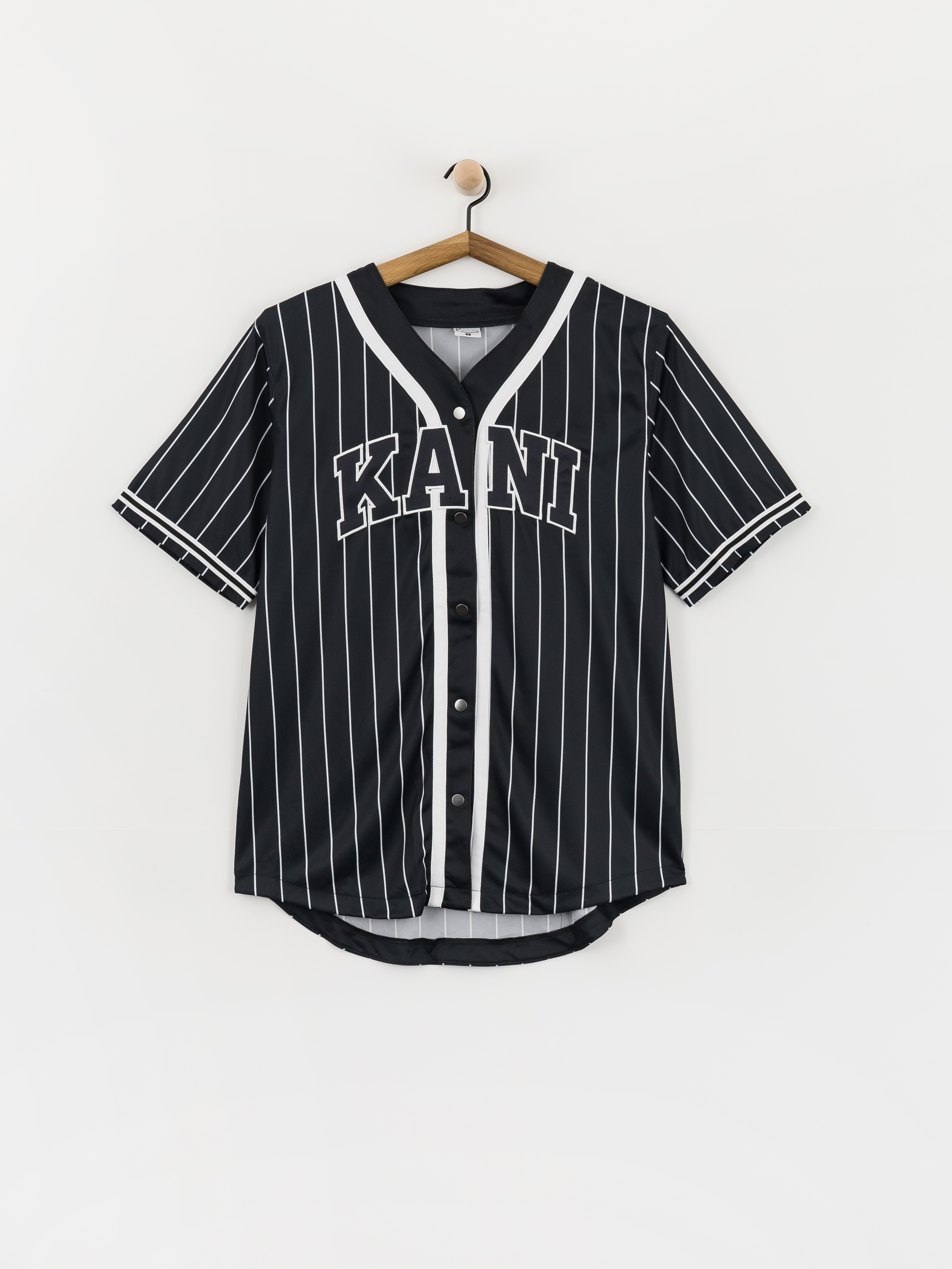 Cu0103mau0219u0103 Karl Kani Serif Pinstripe Baseball (black/white)