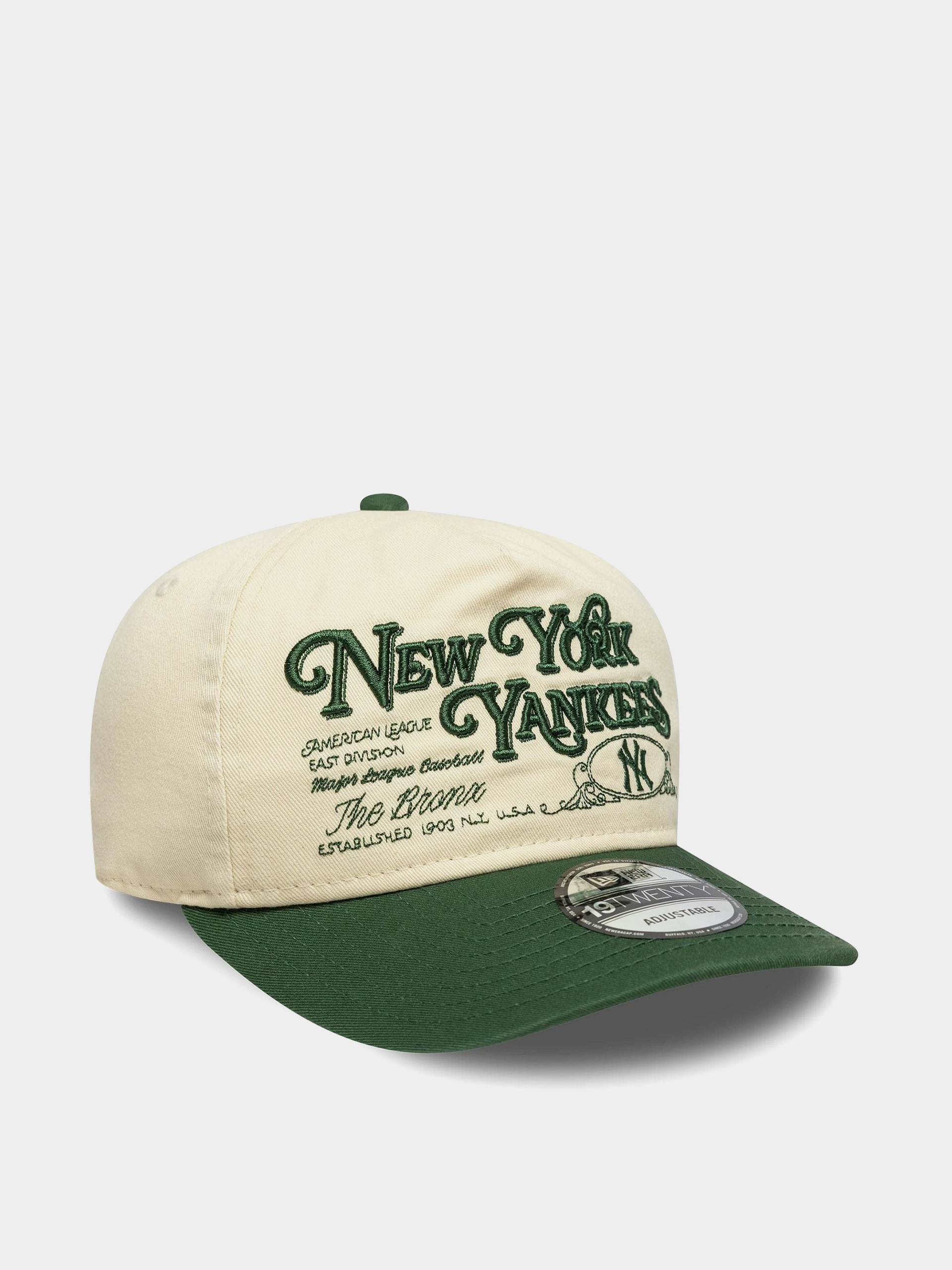 Șapcă New Era Washed Graphic 19Twenty New York Yankees (light cream/cigar)