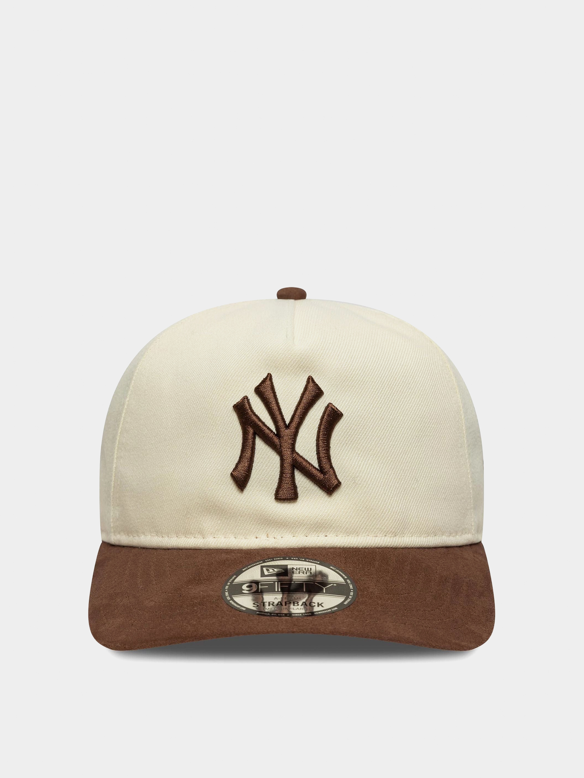 Șapcă New Era Suede Visor 9Fifty New York Yankees (light cream/chestnut)
