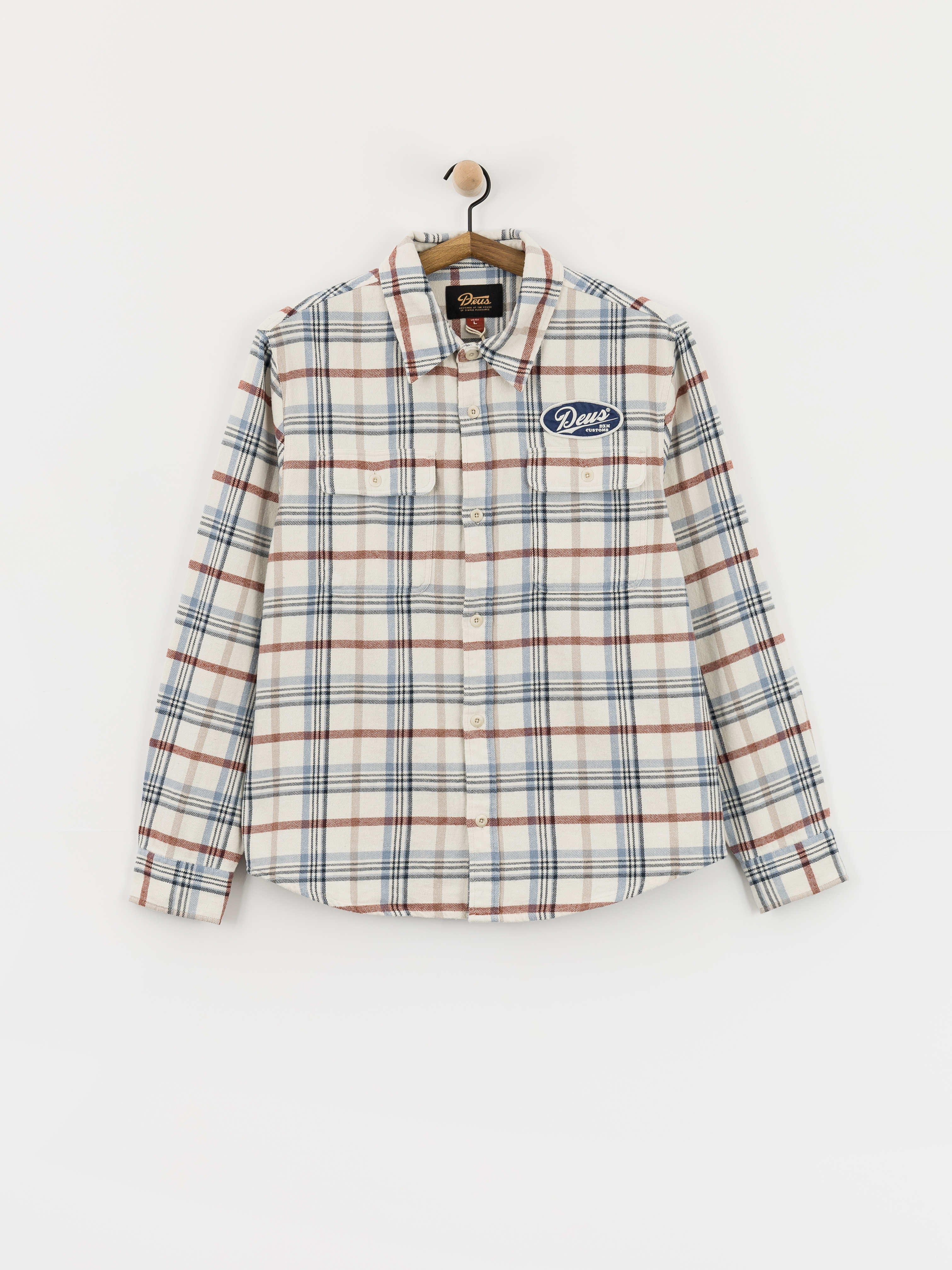 Cămașă Deus Ex Machina Vacay Check (natural check)