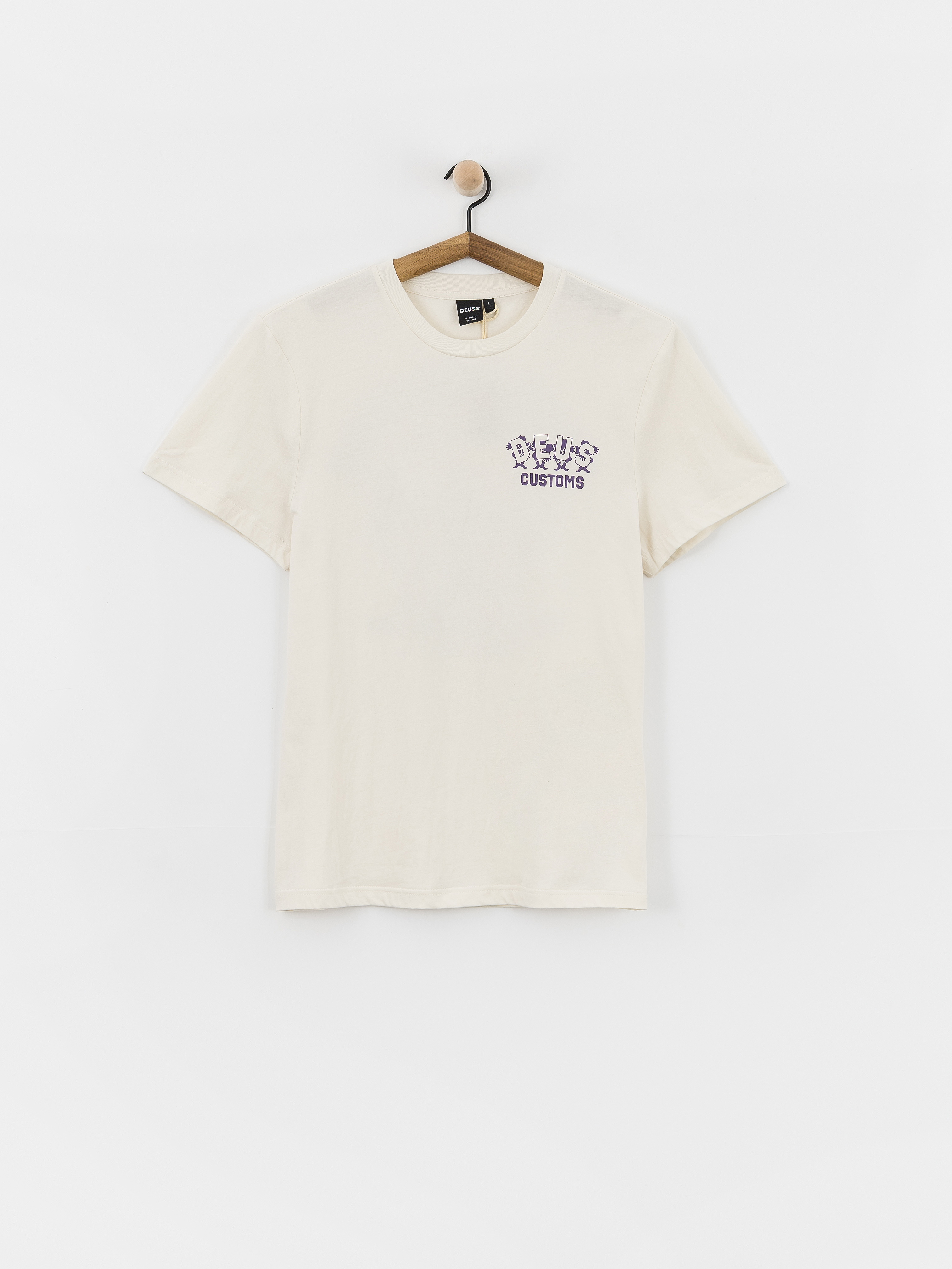 Tricou Deus Ex Machina Fancy Pansy (vintage white)