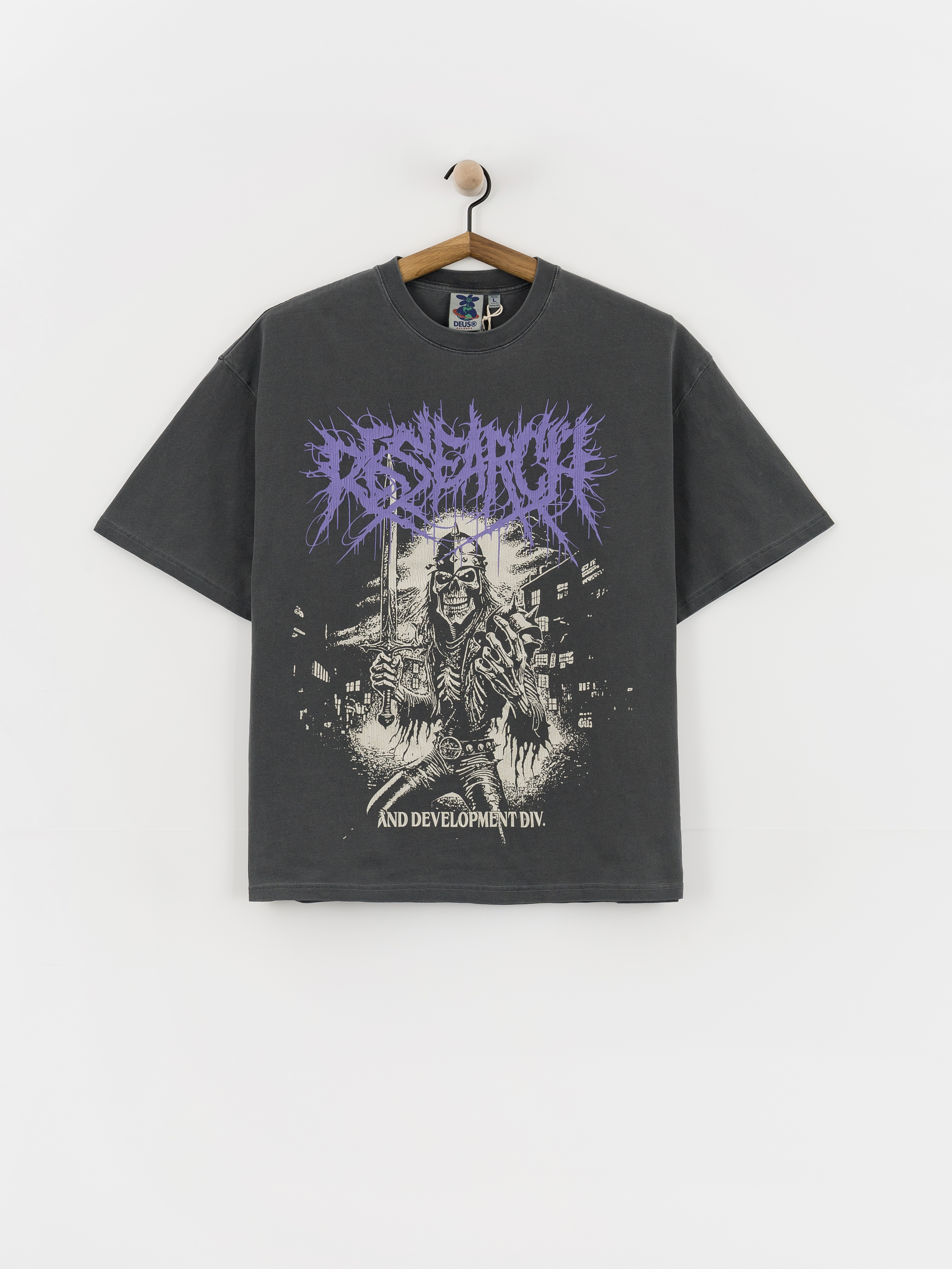 Tricou Deus Ex Machina Metal Fabricator (anthracite)