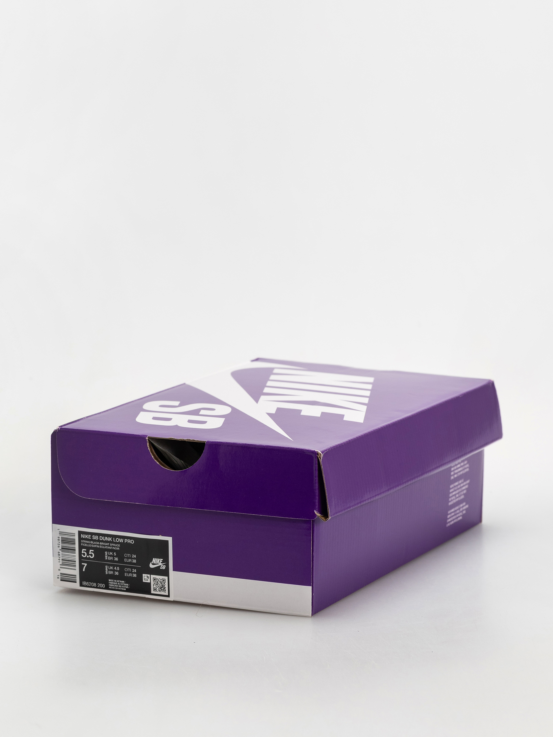 Pantofi Nike SB Dunk Low Pro (string/black bright spruce fierce purple)