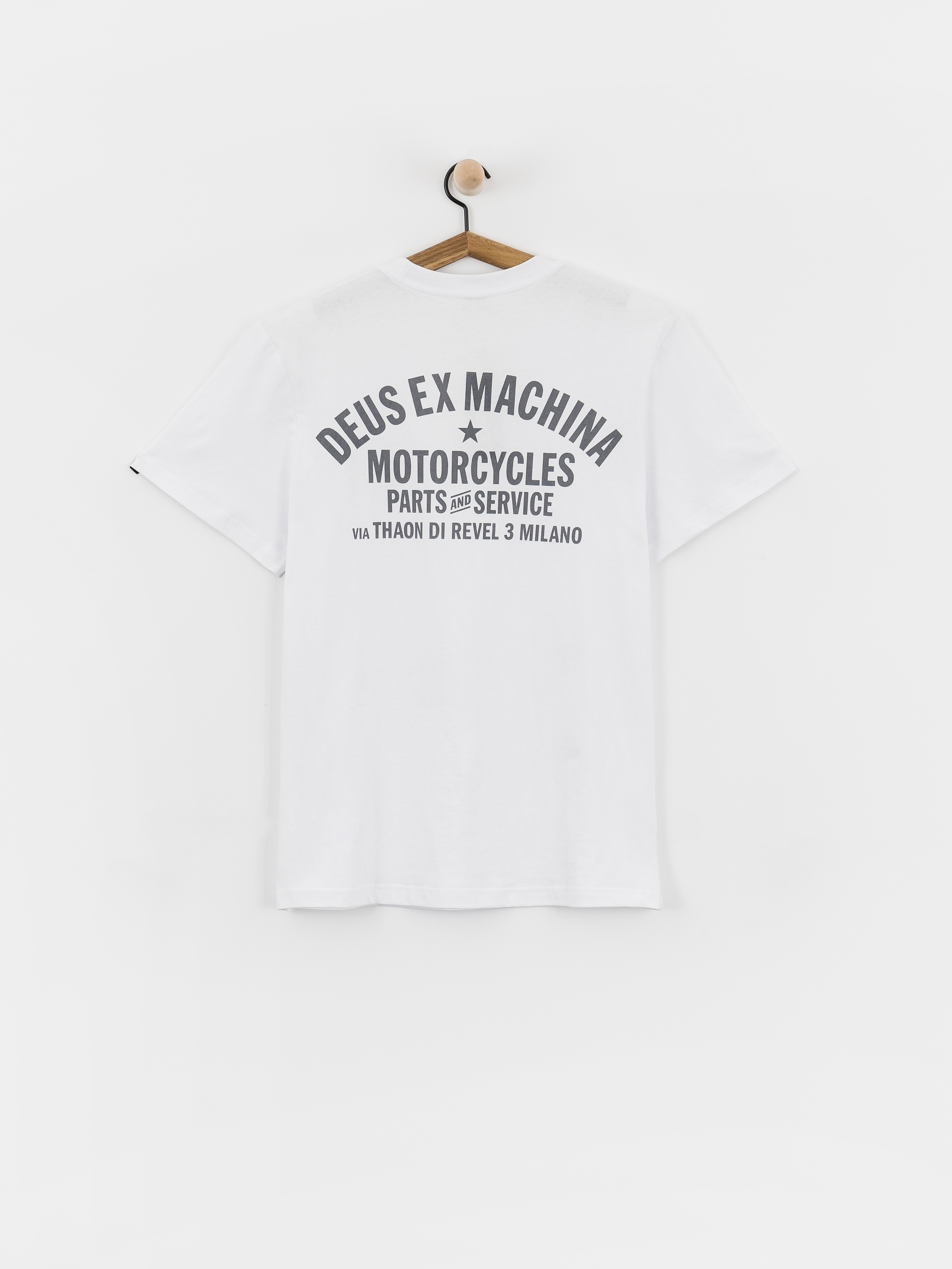 Tricou Deus Ex Machina Milano Address (white)