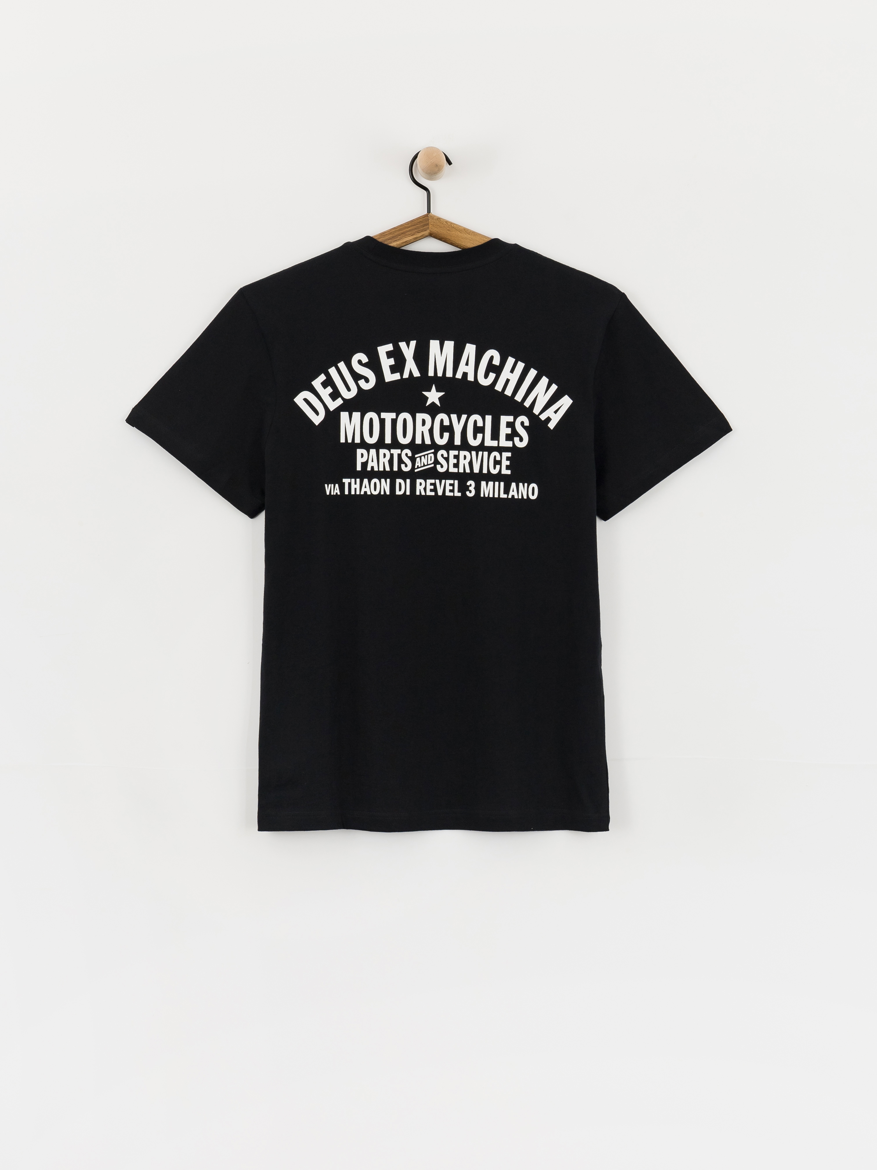Tricou Deus Ex Machina Milano Address (black)