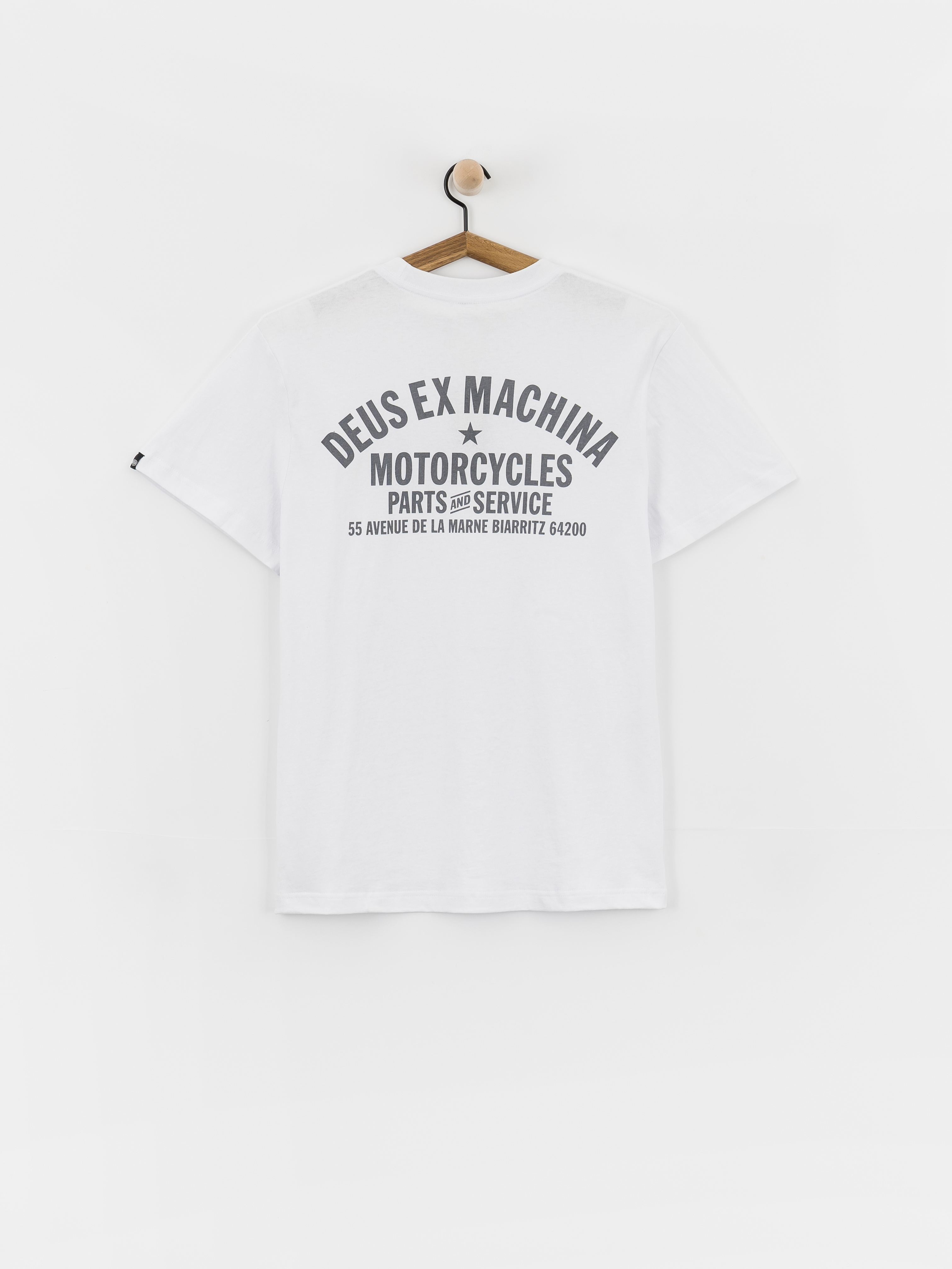 Tricou Deus Ex Machina Biarritz Address (white)