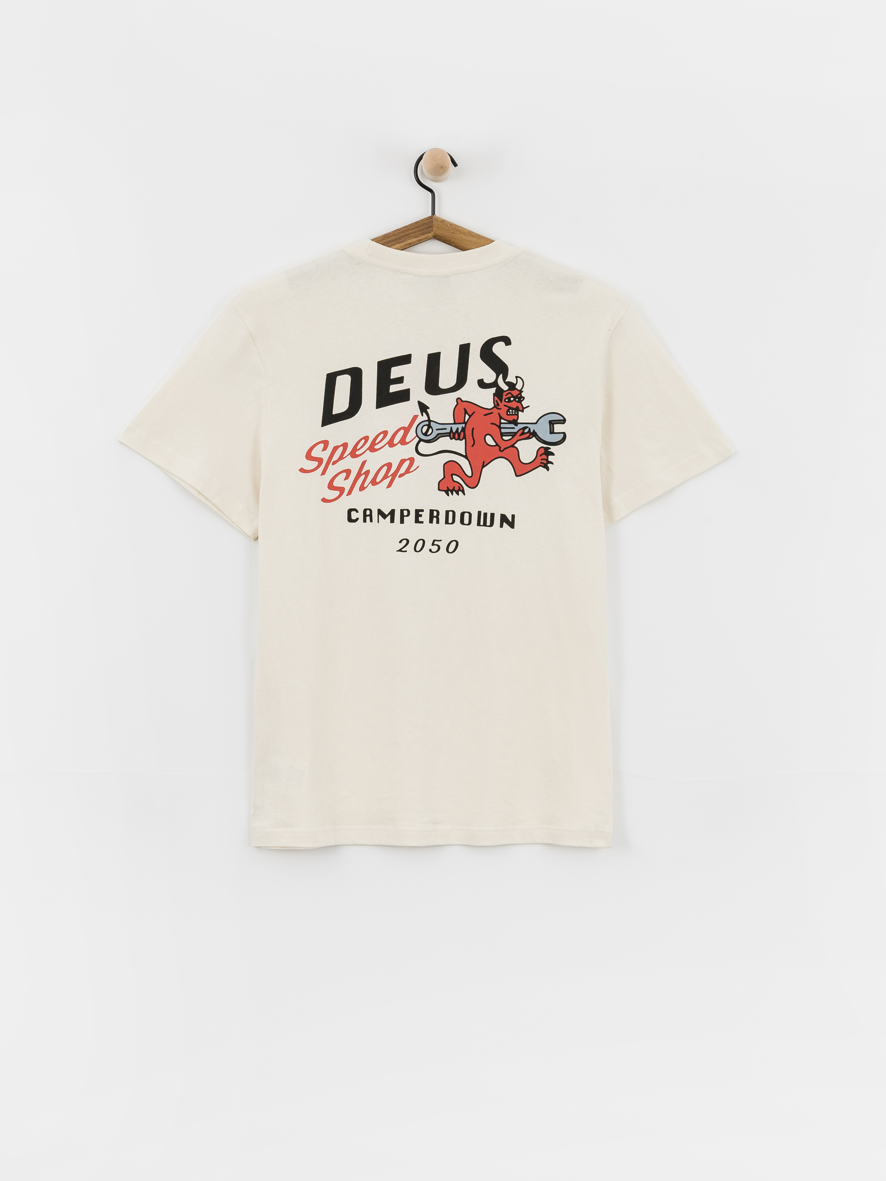Tricou Deus Ex Machina Dogleg (dirty white)