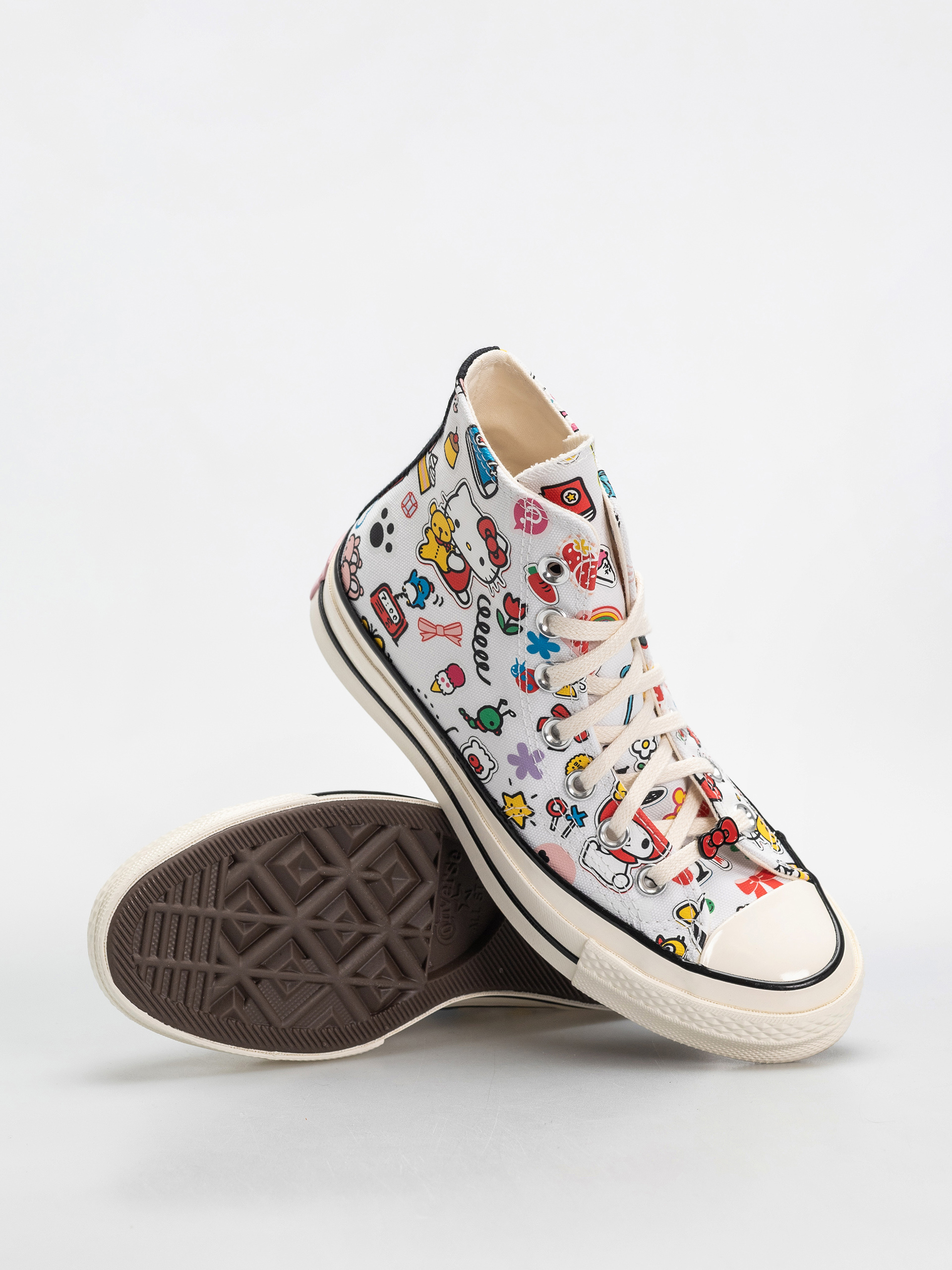 Teniși Converse Chuck 70 Hi (white/pink/green)