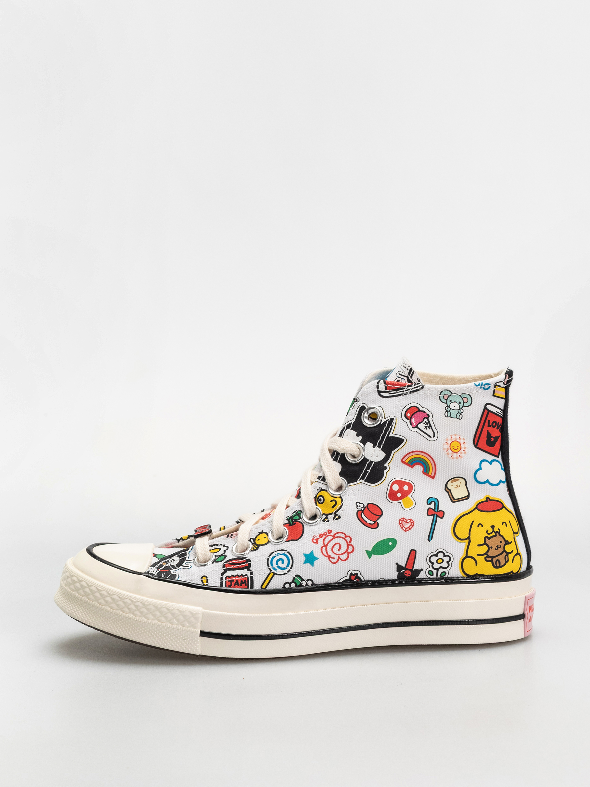 Teniși Converse Chuck 70 Hi (white/pink/green)