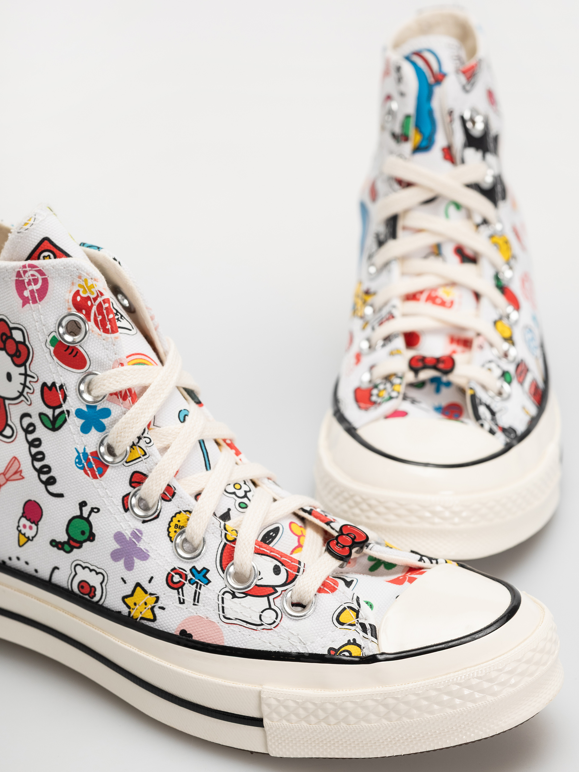 Teniși Converse Chuck 70 Hi (white/pink/green)