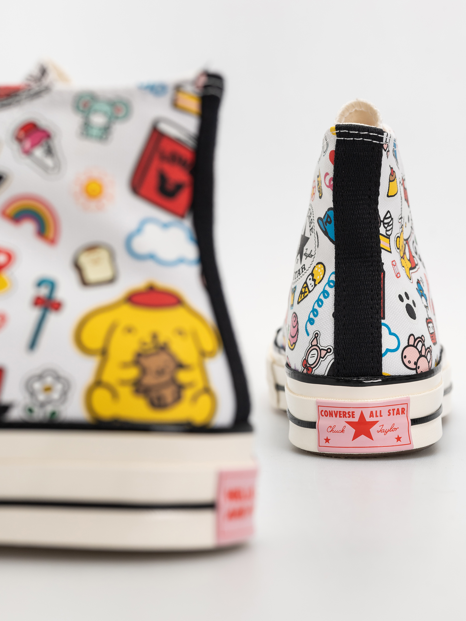 Teniși Converse Chuck 70 Hi (white/pink/green)