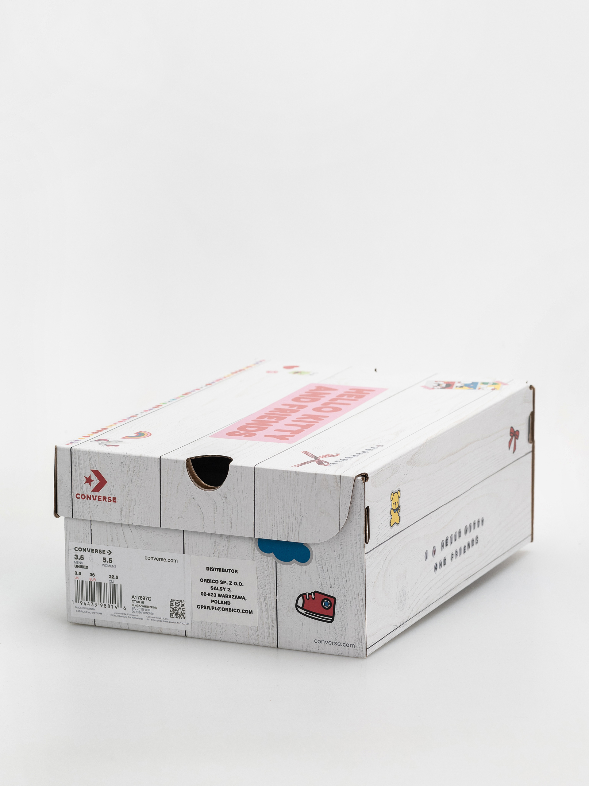 Teniși Converse Chuck Taylor All Star Hi (black/white/pink)