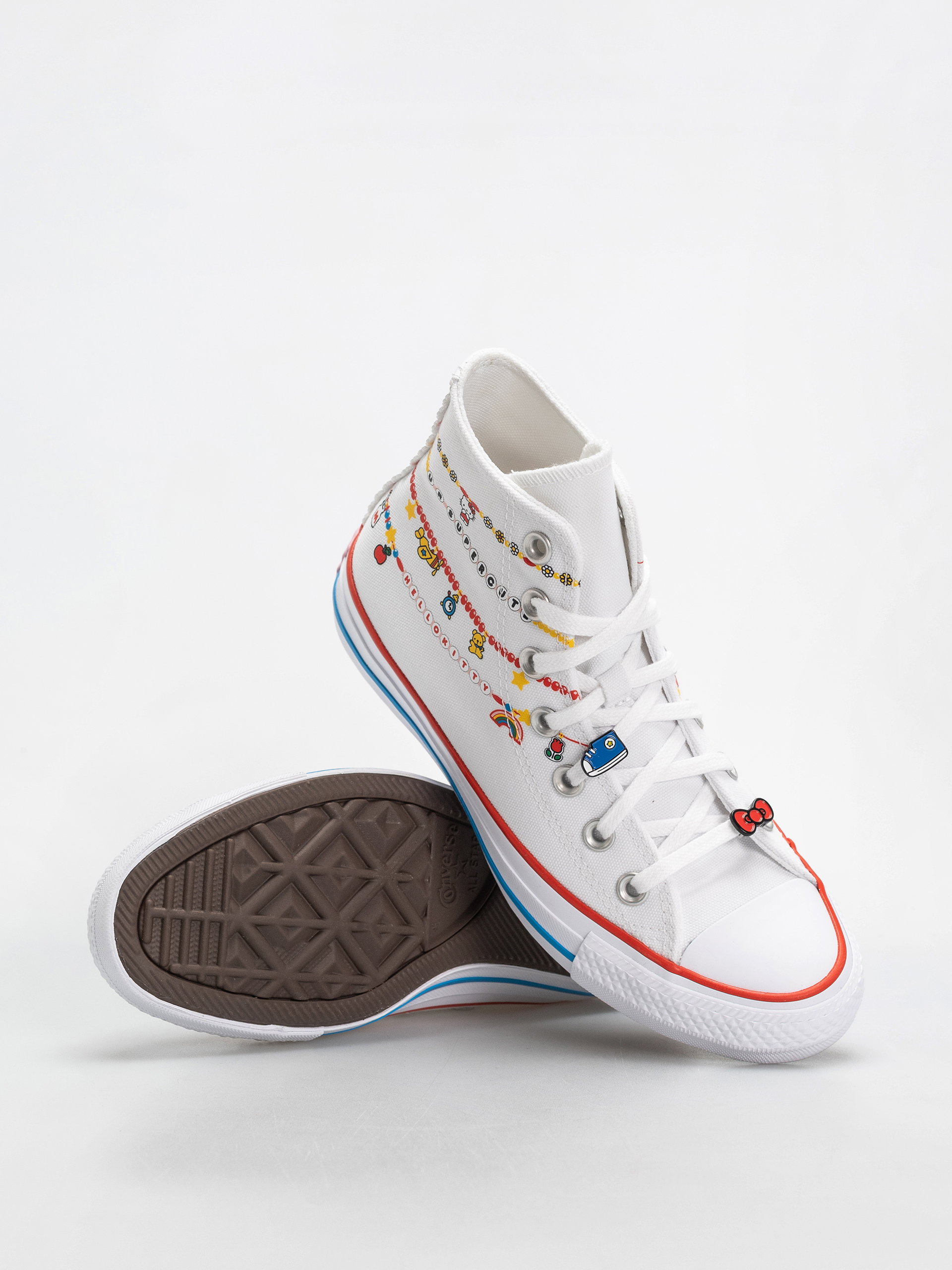 Teniși Converse Chuck Taylor All Star Hi (white/red/yellow)