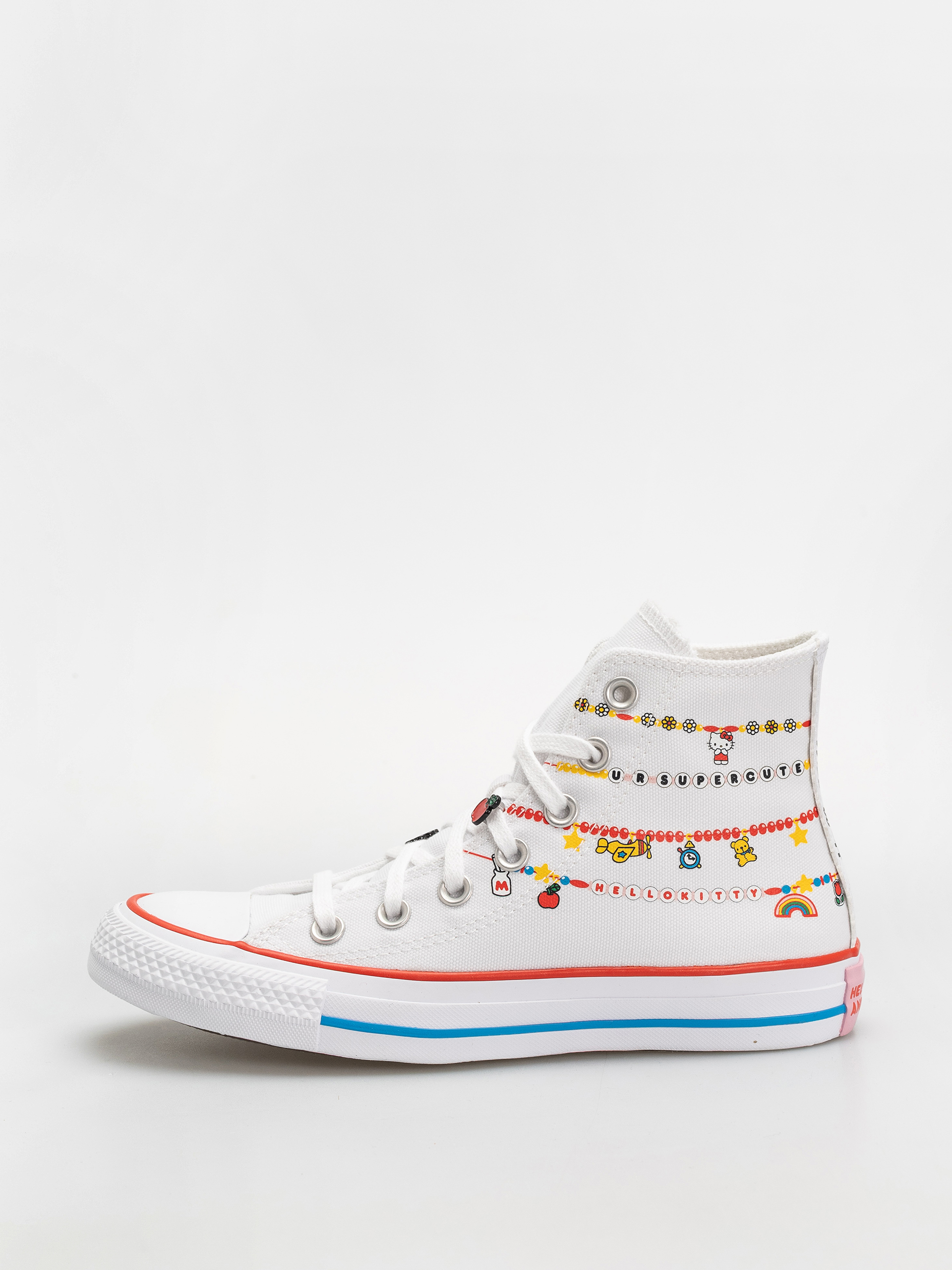 Teniși Converse Chuck Taylor All Star Hi (white/red/yellow)
