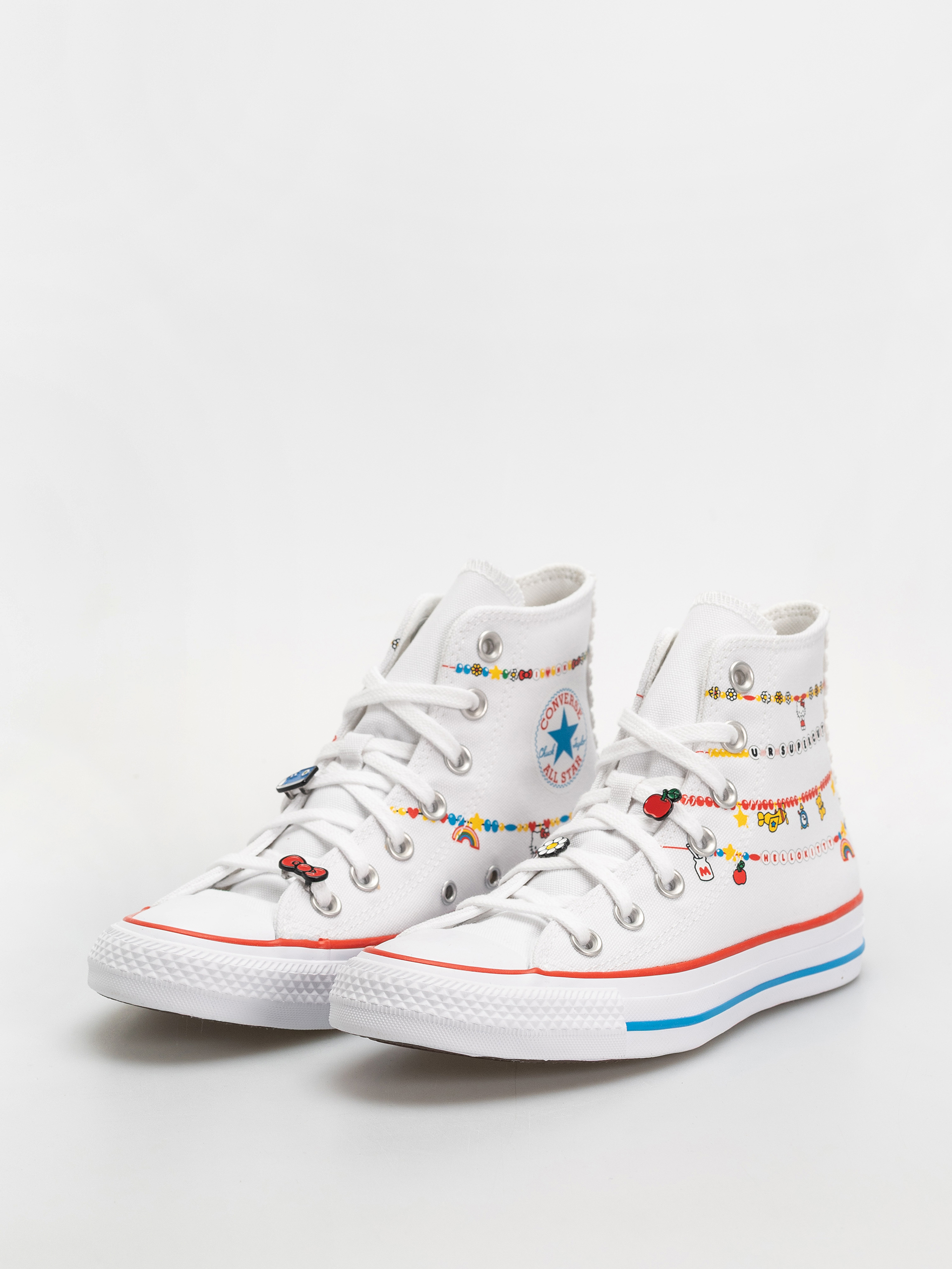Teniși Converse Chuck Taylor All Star Hi (white/red/yellow)