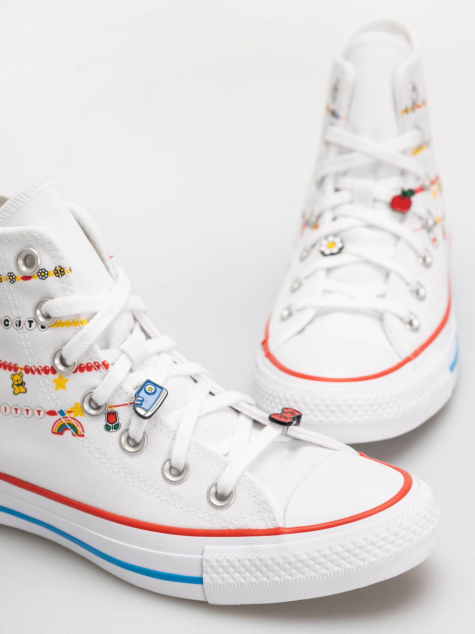 Teniși Converse Chuck Taylor All Star Hi (white/red/yellow)