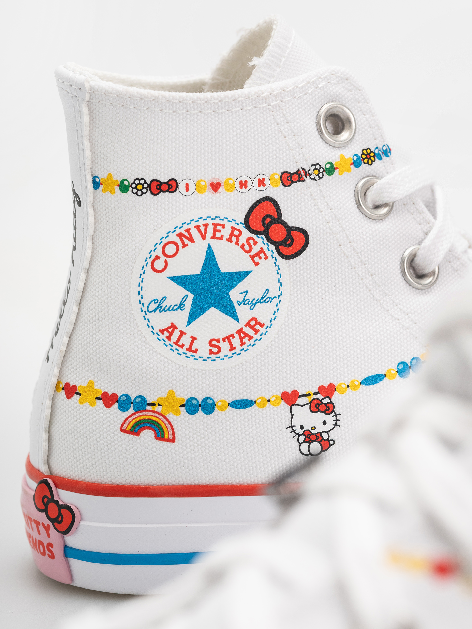 Teniși Converse Chuck Taylor All Star Hi (white/red/yellow)