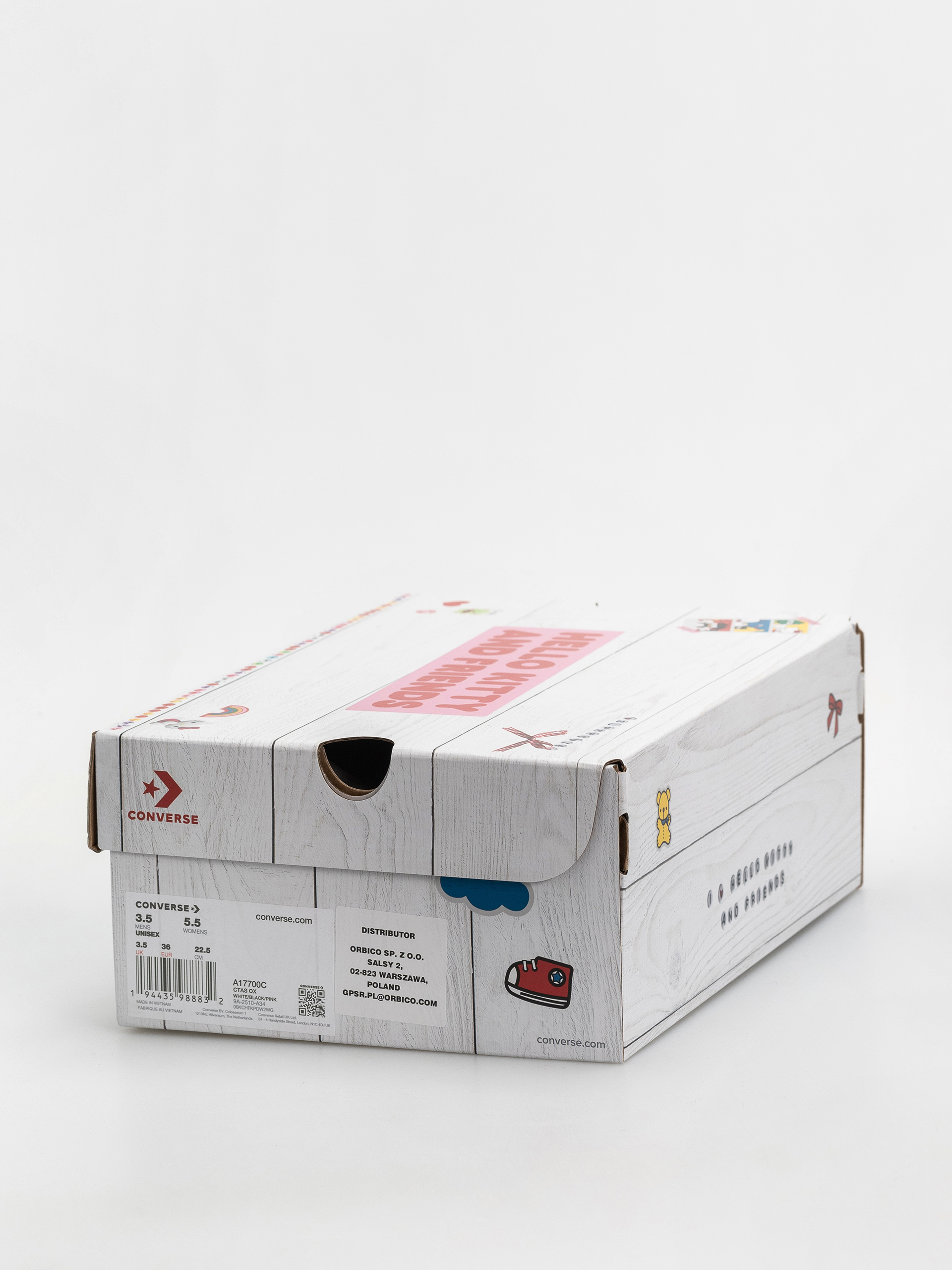 Teniși Converse Chuck Taylor All Star Ox (white/black/pink)