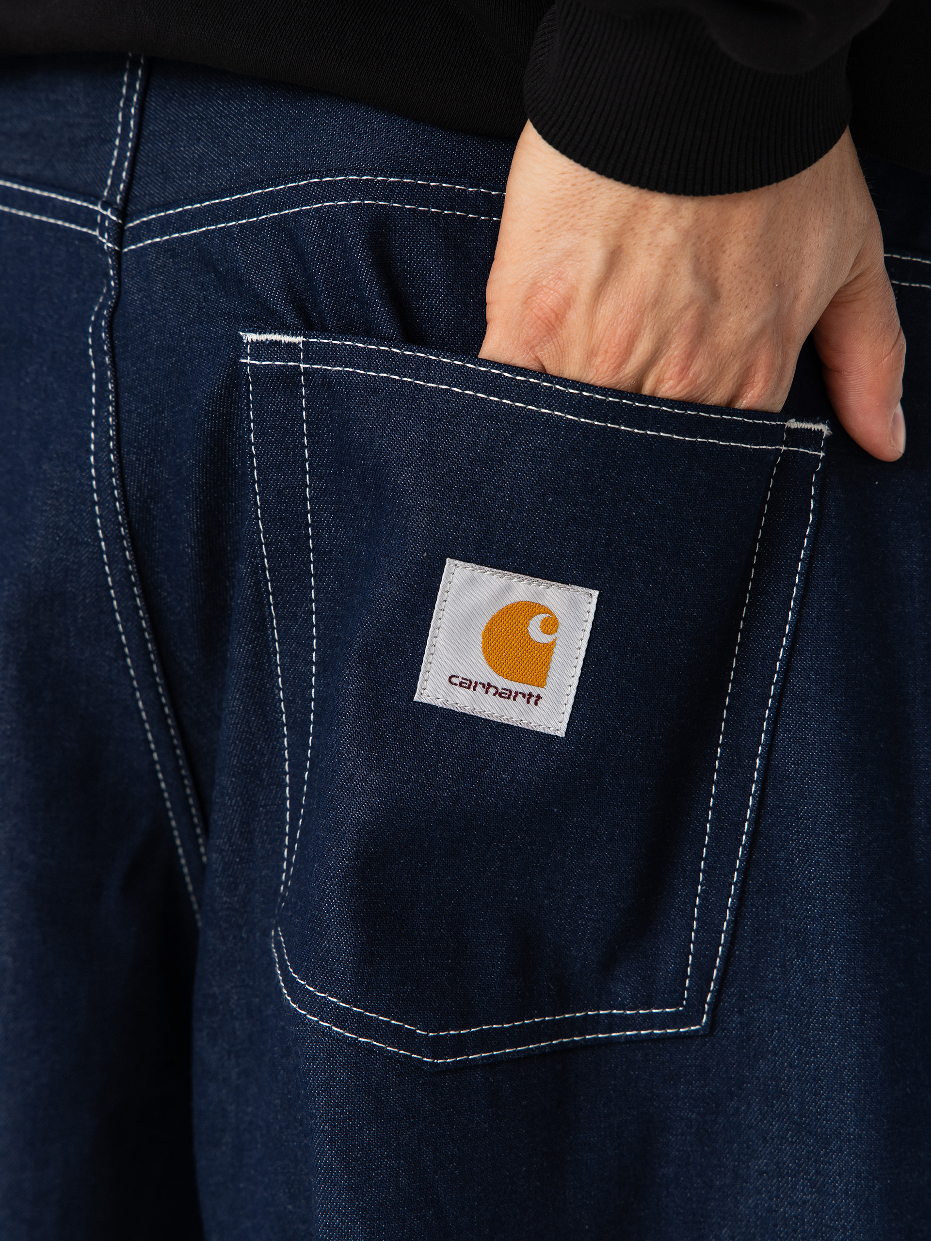 Pantaloni Carhartt WIP Brandon (blue rigrid)