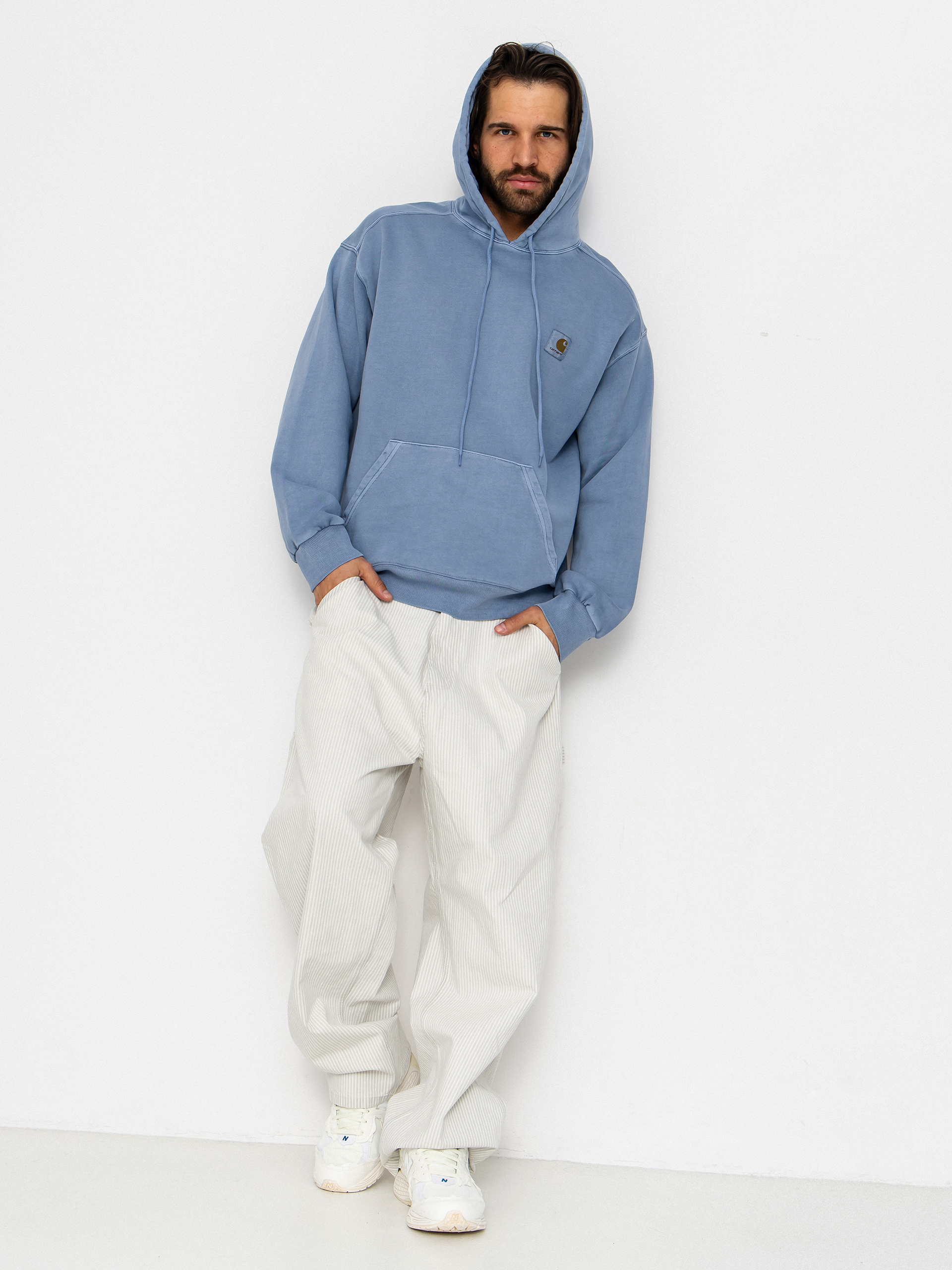Hanorac cu glugă Carhartt WIP Nelson HD (gentle blue)