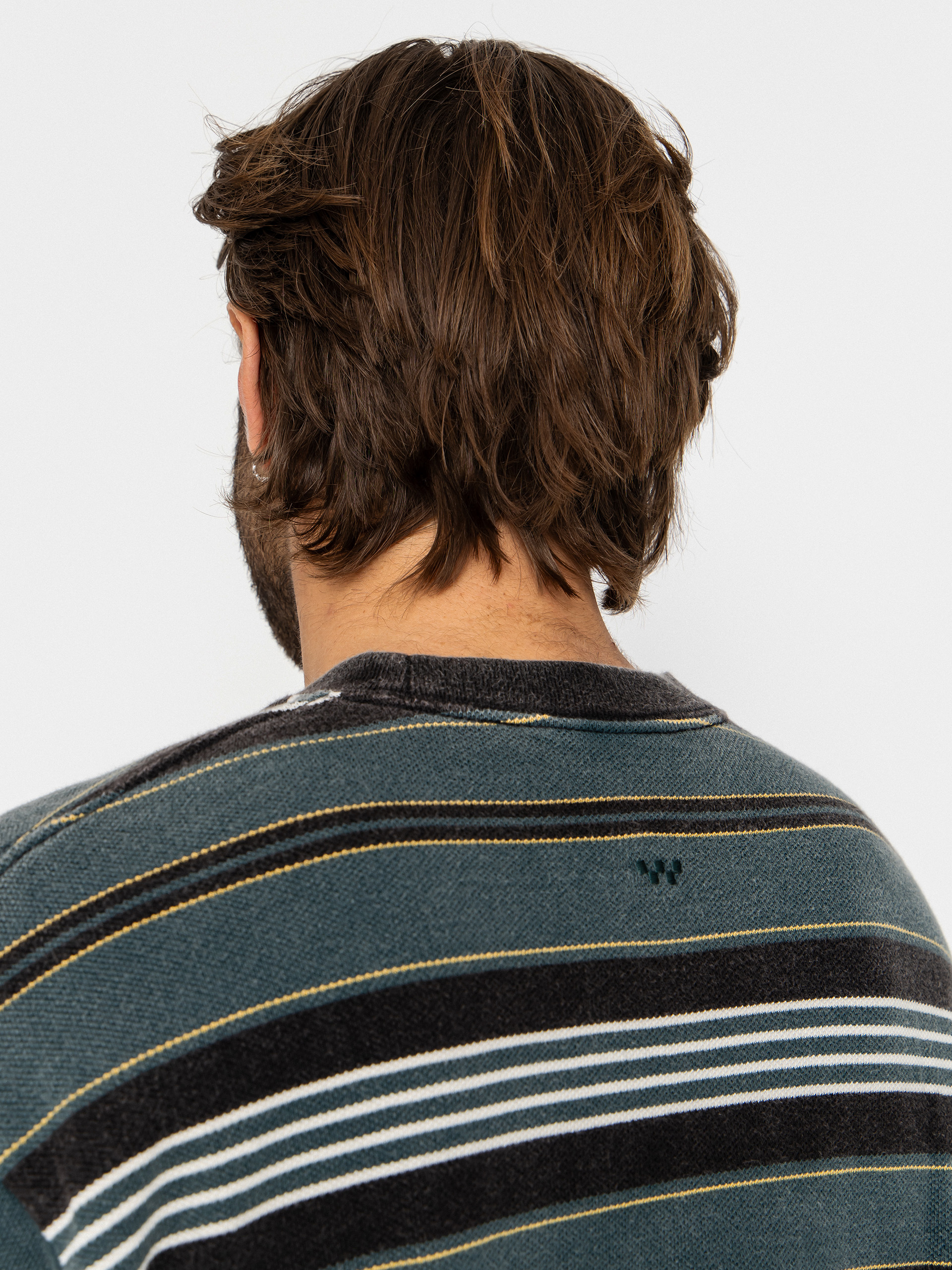 Tricou Vans Lx Pique Stripe Knit (mystic moss)